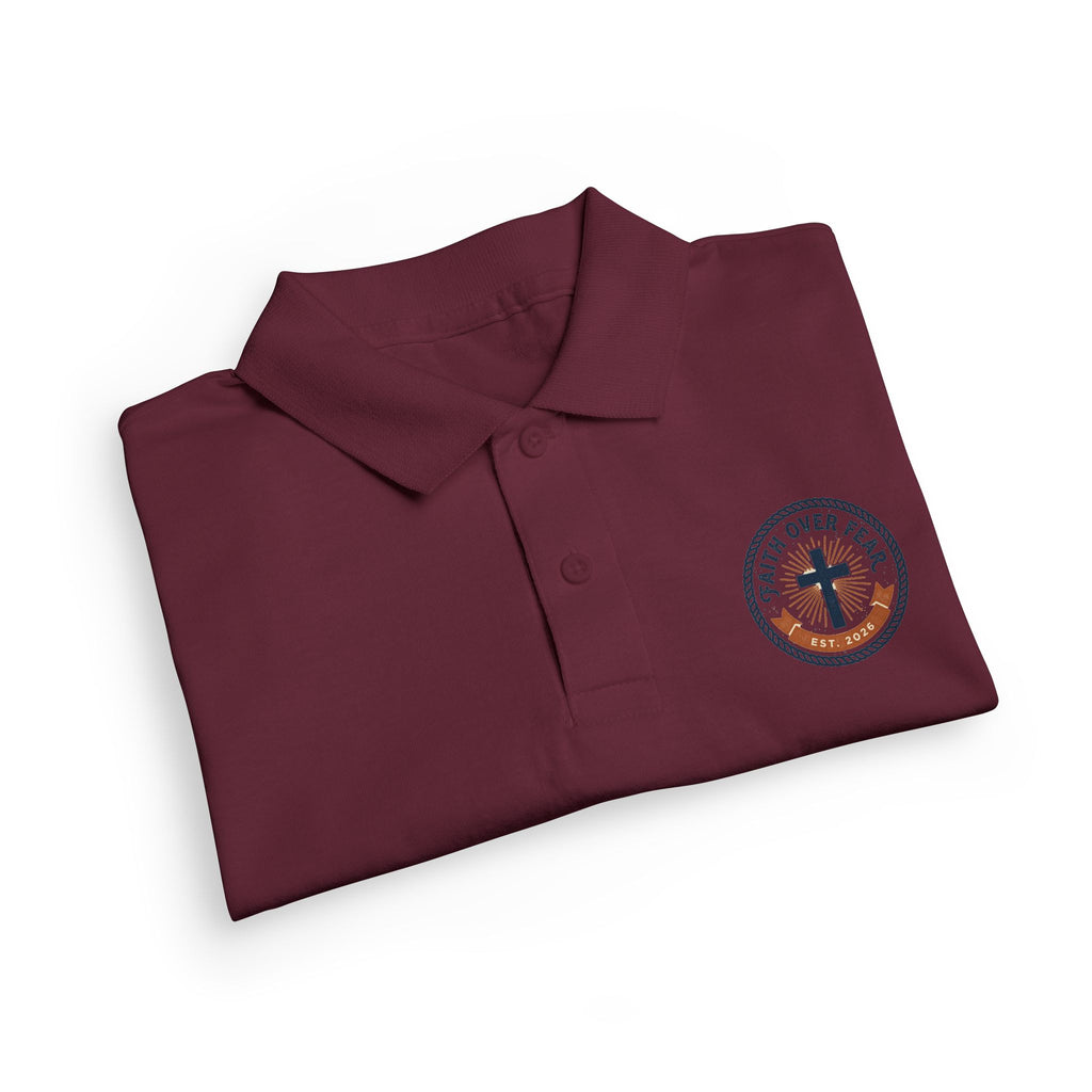 Faith over Fear design Youth Polo