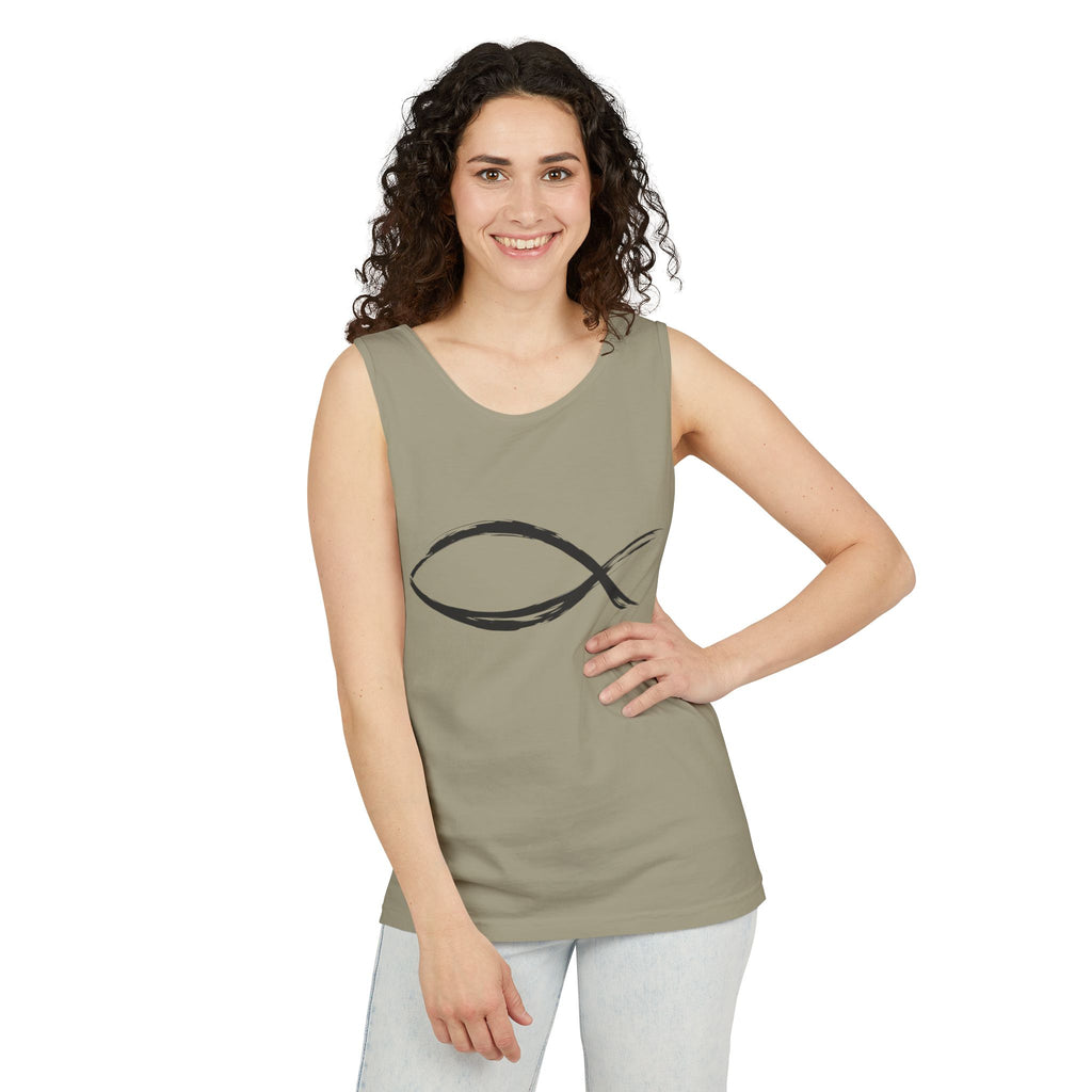 Fish Symbal tank top | Christian faith apparel