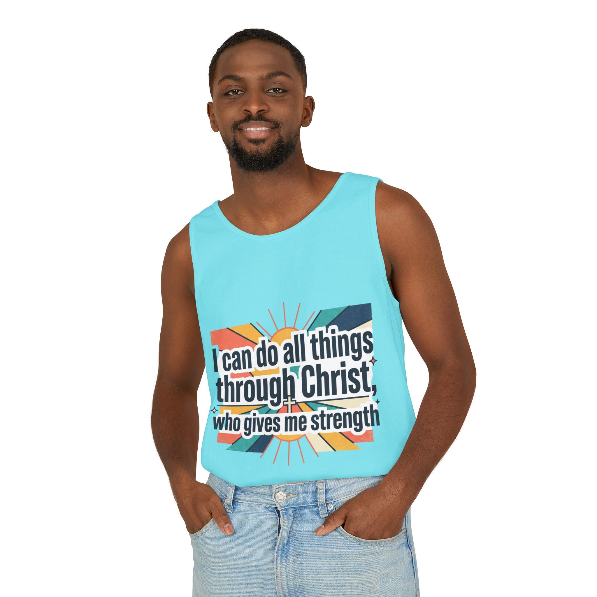 I can do all things tank top | Christian faith apparel