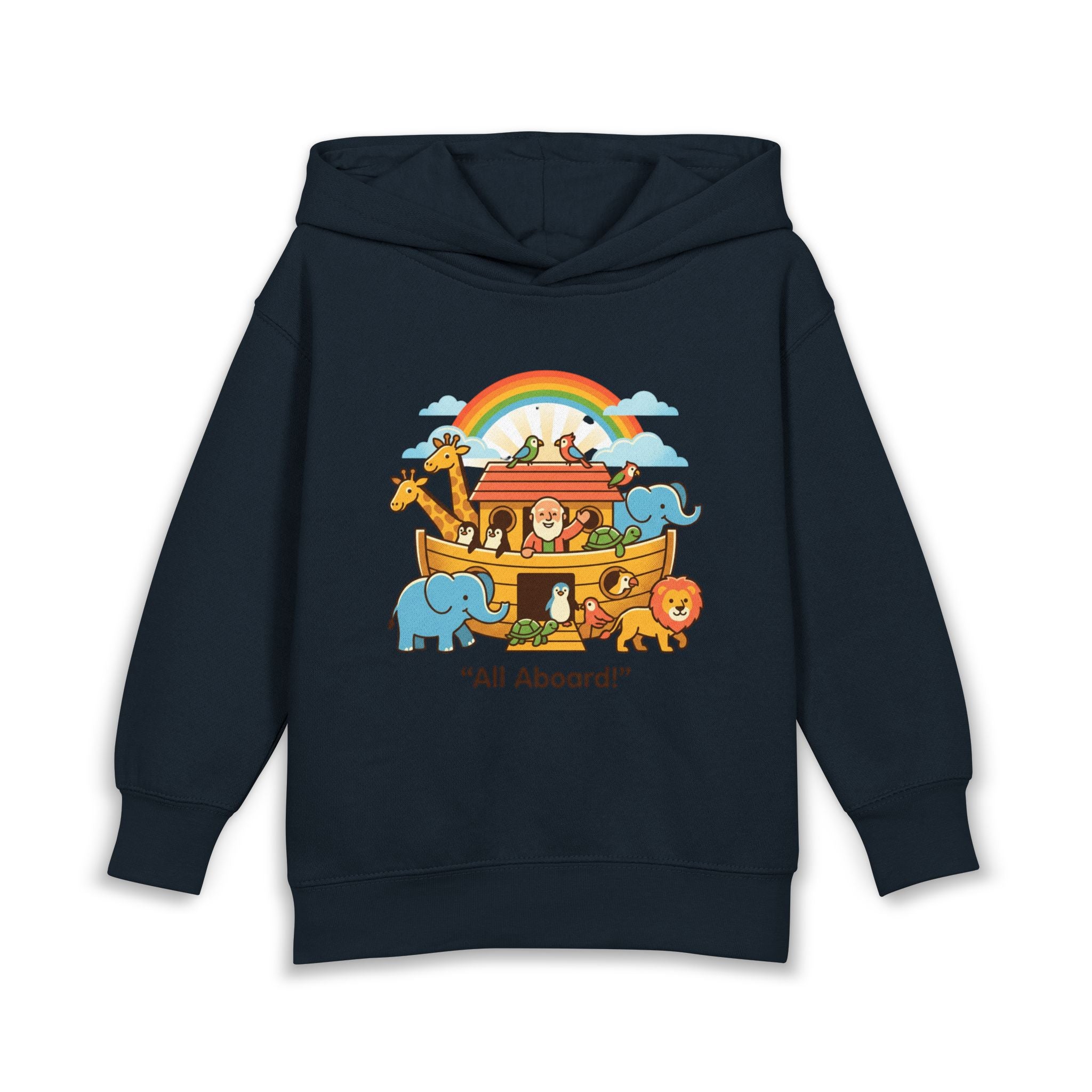 All aboard ark toddler hoodie | cute illustration pullover