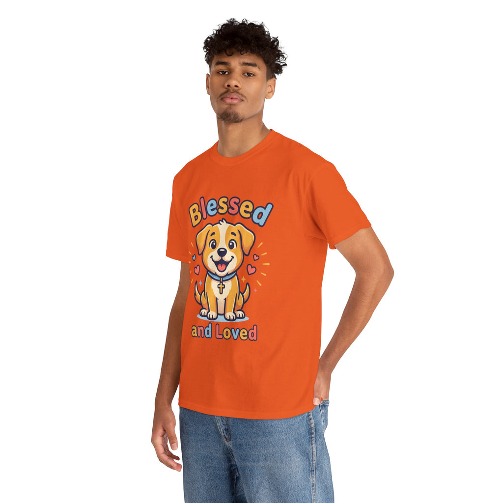 Blessed and Loved Puppy T-Shirt — Cute Dog Graphic Tee for Pet Lovers
