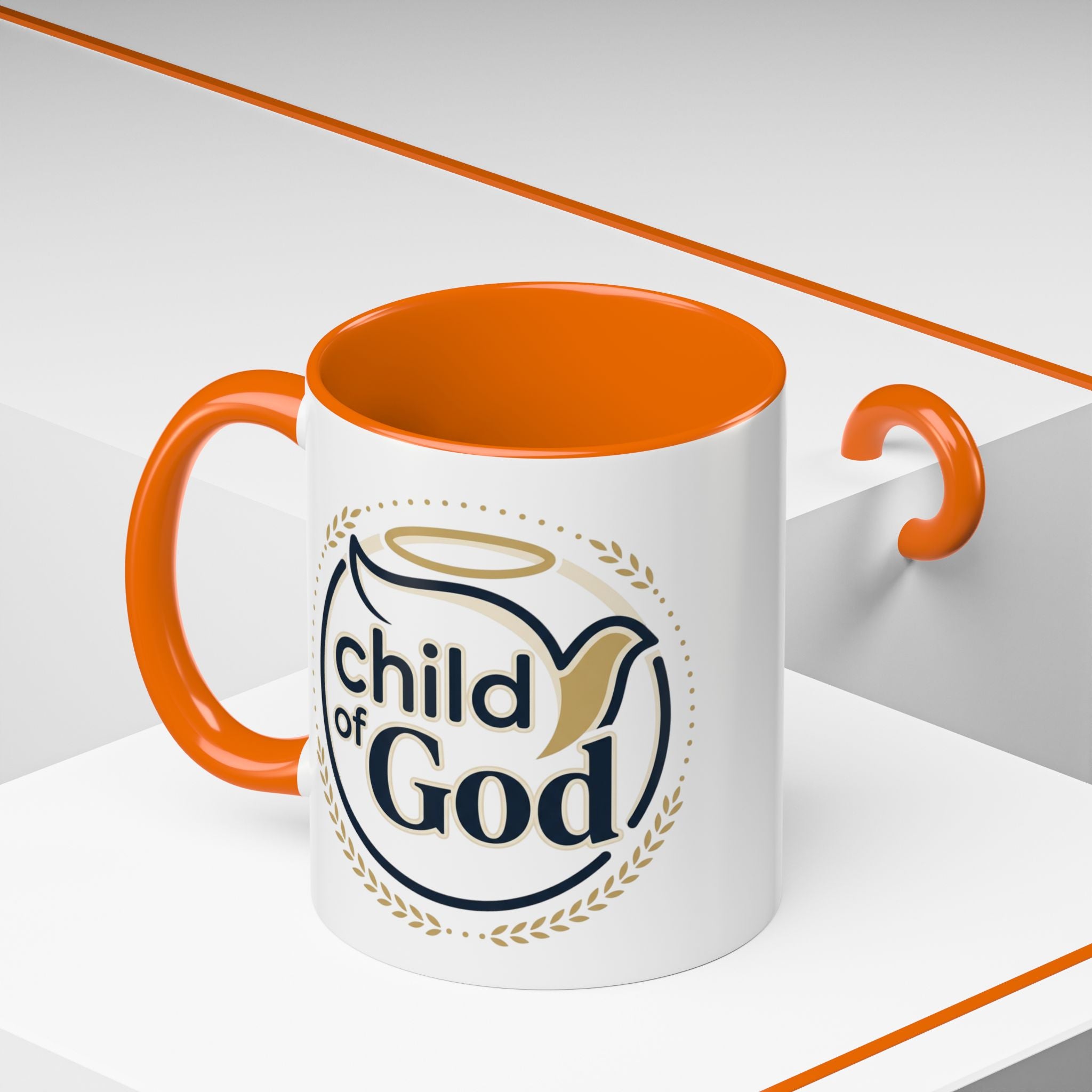 Child of God Accent Coffee Mug — 11/15 oz Christian Faith Ceramic Mug