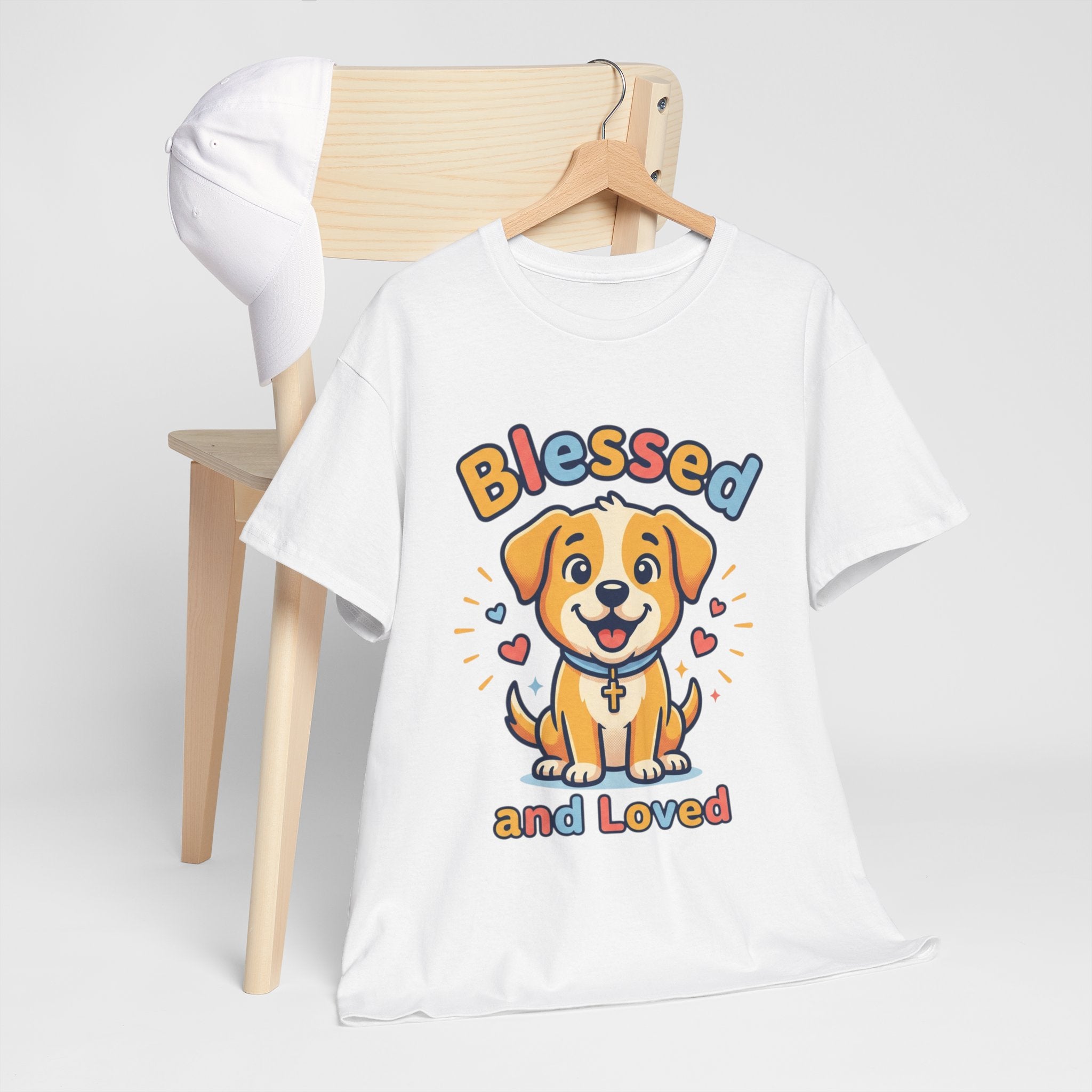 Blessed and Loved Puppy T-Shirt — Cute Dog Graphic Tee for Pet Lovers