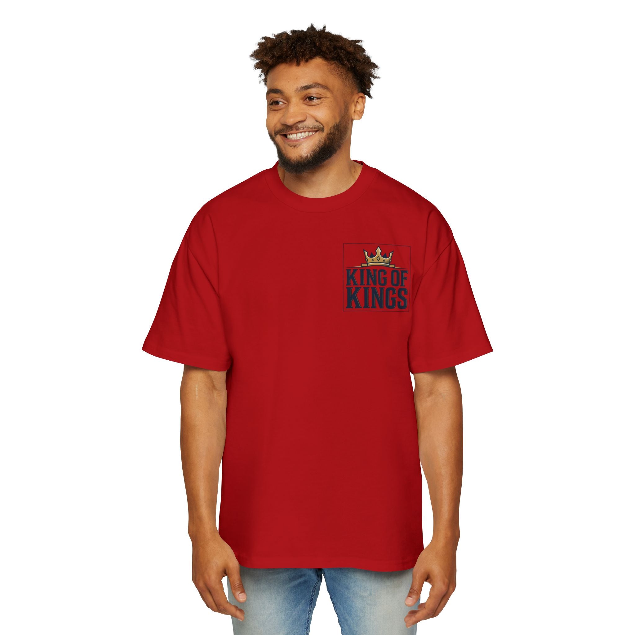 King of Kings Tee — Men's Oversized Graphic T-Shirt with Crown Design