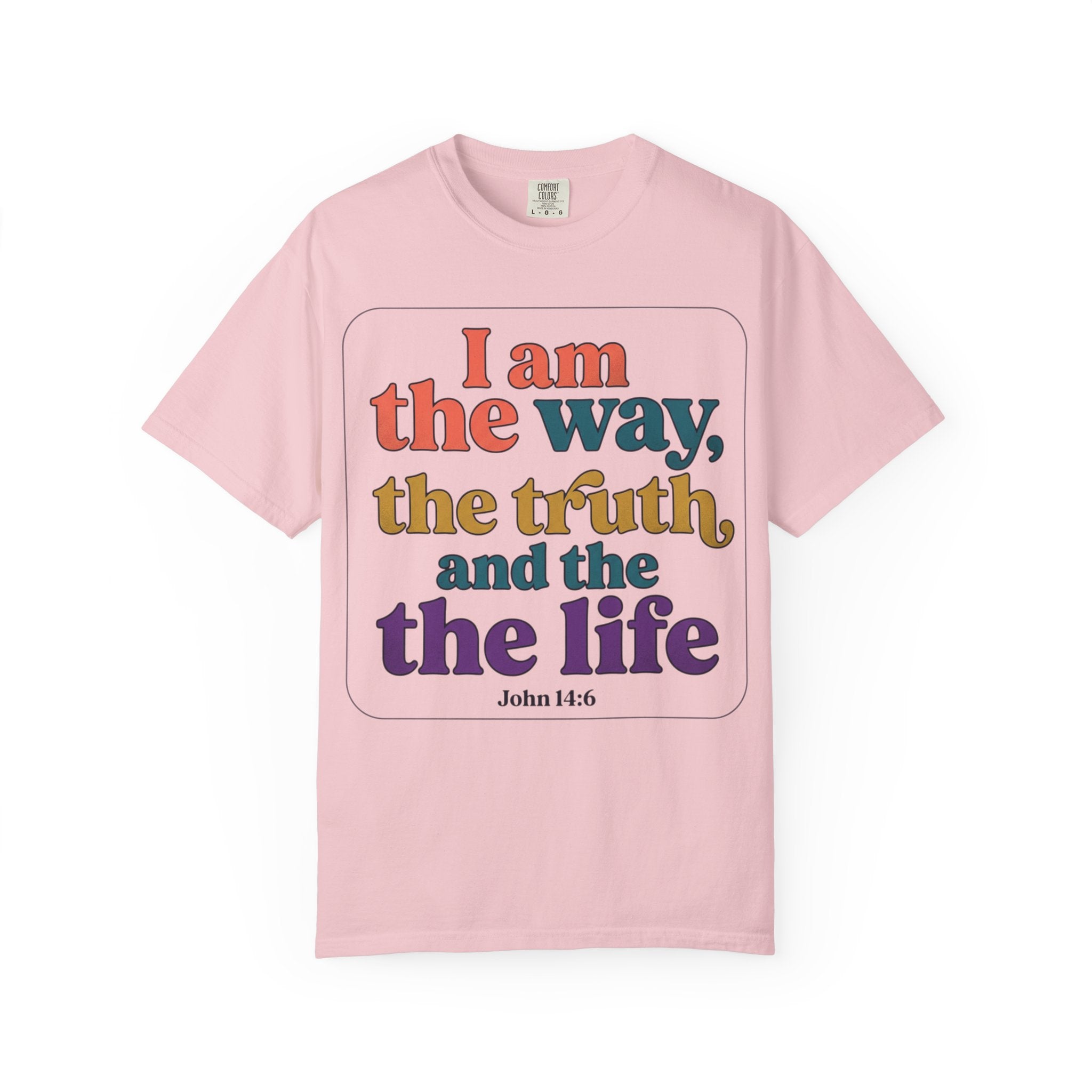 Christian T-Shirt — "I Am the Way, the Truth, and the Life" Retro Scripture Tee (John 14:6)