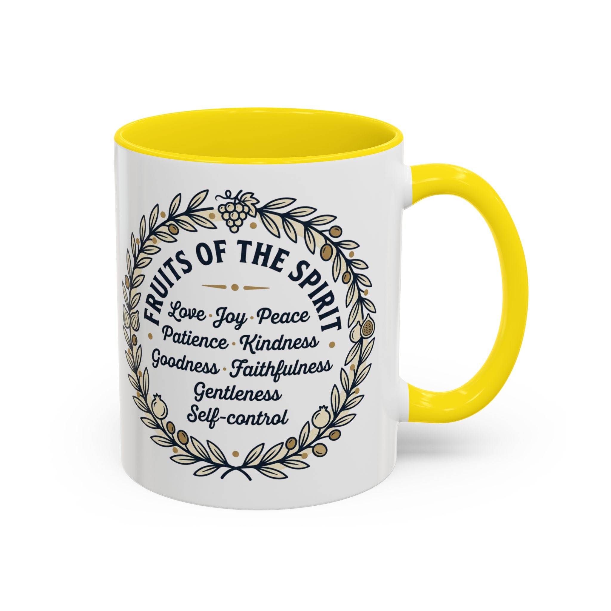 Fruits of the spirit Script Mug | Accent Coffee Mug