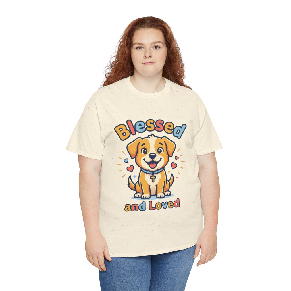 Blessed and Loved Puppy T-Shirt — Cute Dog Graphic Tee for Pet Lovers