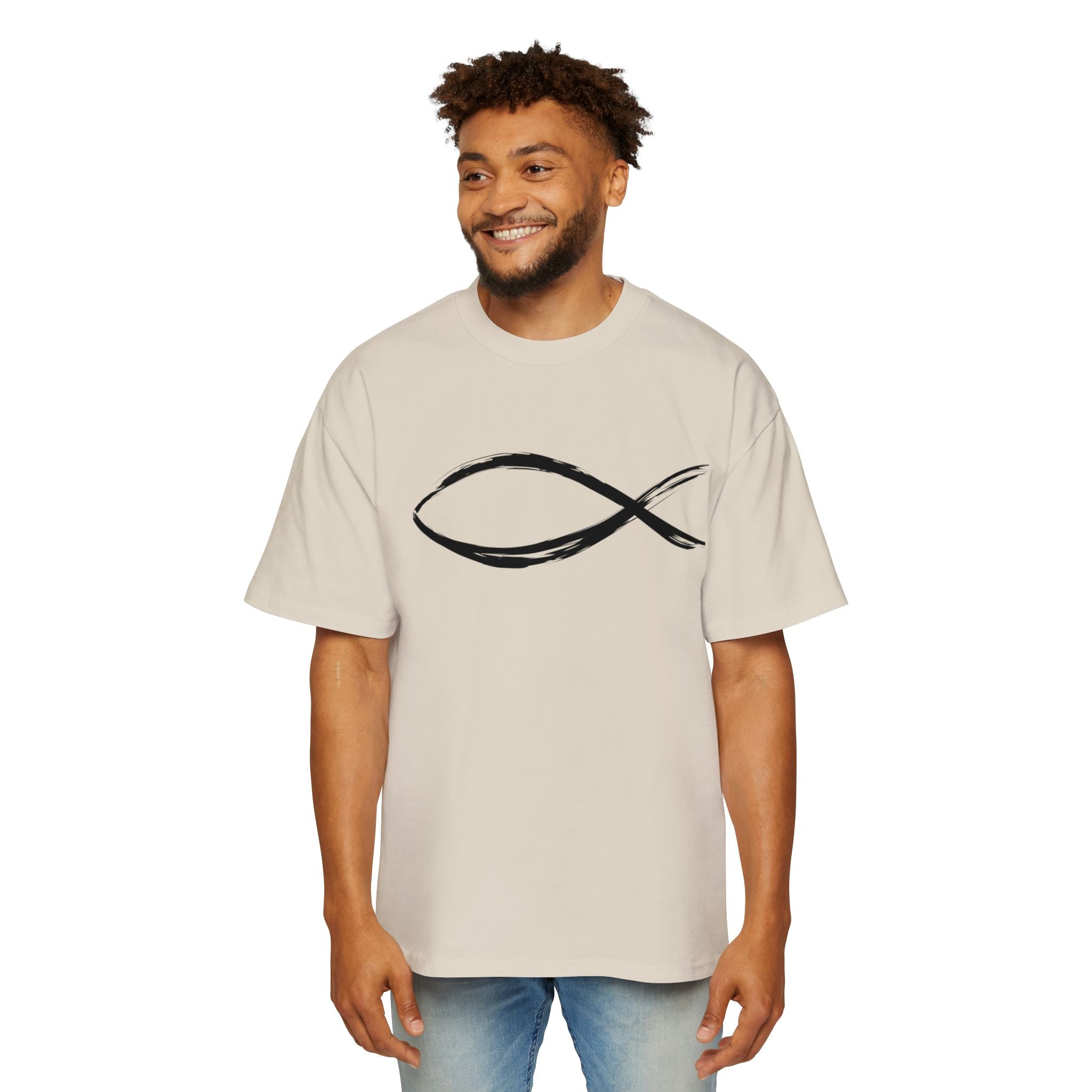 Fish Christian Symbol| Grunge Christian Tee