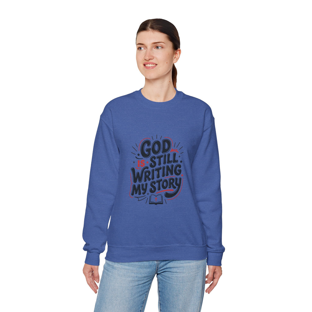 God Is Still Writing My Story Sweatshirt | Christian encouragement, groovy scripture