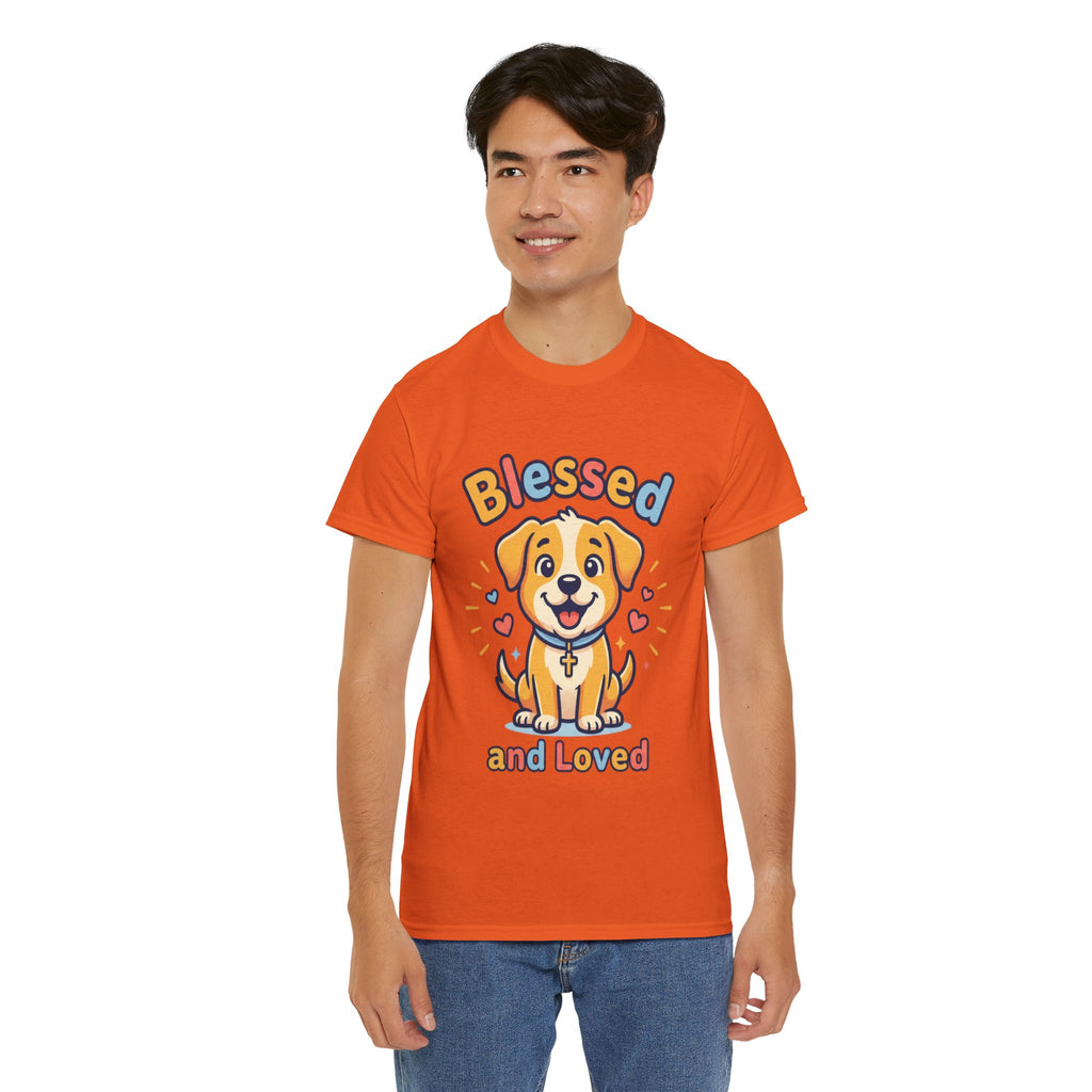 Blessed and Loved Puppy T-Shirt — Cute Dog Graphic Tee for Pet Lovers
