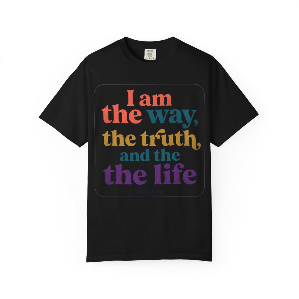 Christian T-Shirt — "I Am the Way, the Truth, and the Life" Retro Scripture Tee (John 14:6)