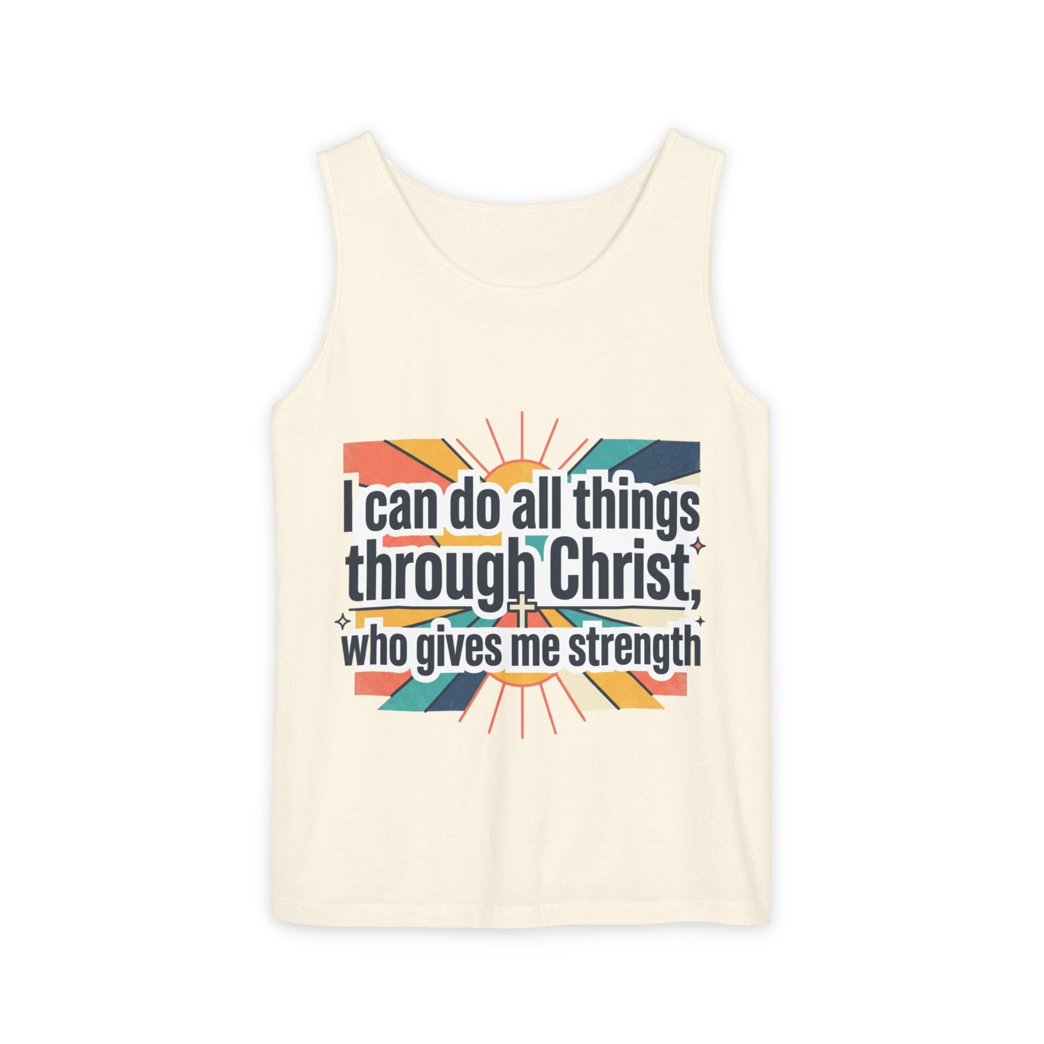 I can do all things tank top | Christian faith apparel
