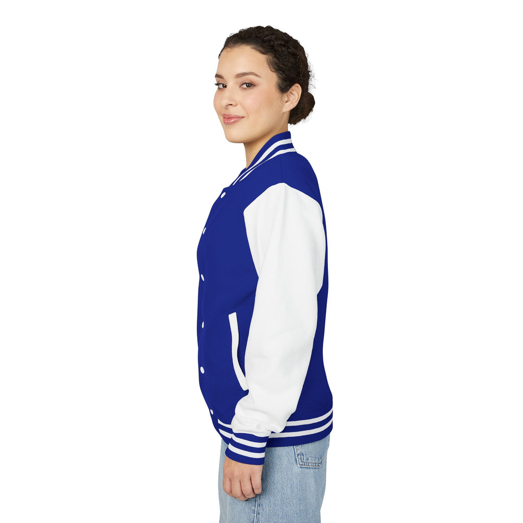 Christ Emblem Letterman Jacket | Red White Varsity