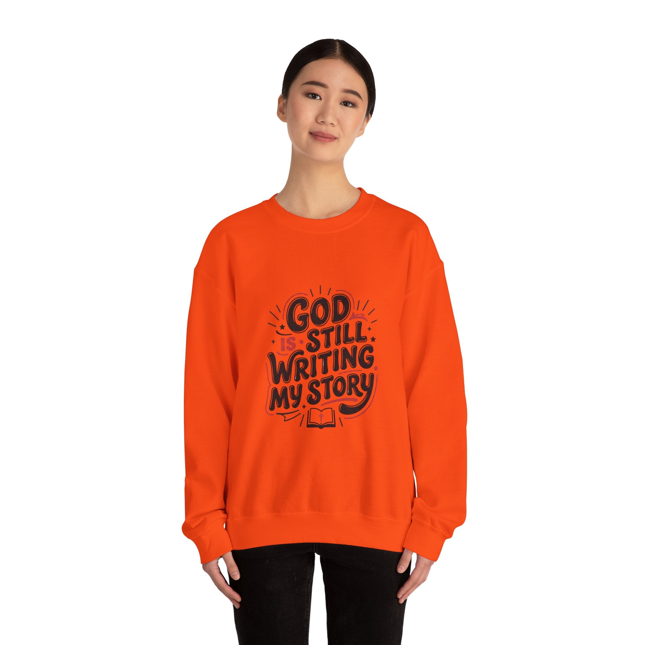 God Is Still Writing My Story Sweatshirt | Christian encouragement, groovy scripture