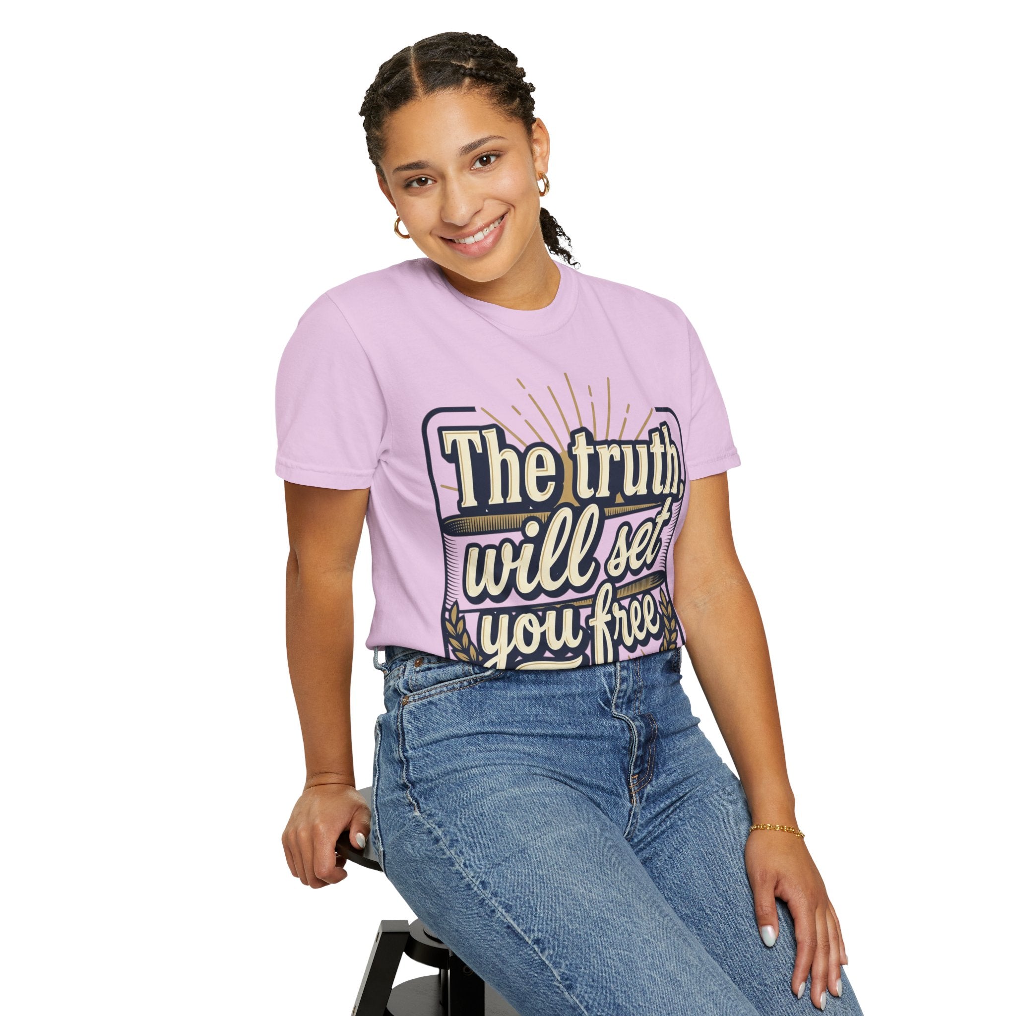 T-Shirt — "The Truth Will Set You Free" Inspirational Graphic Tee