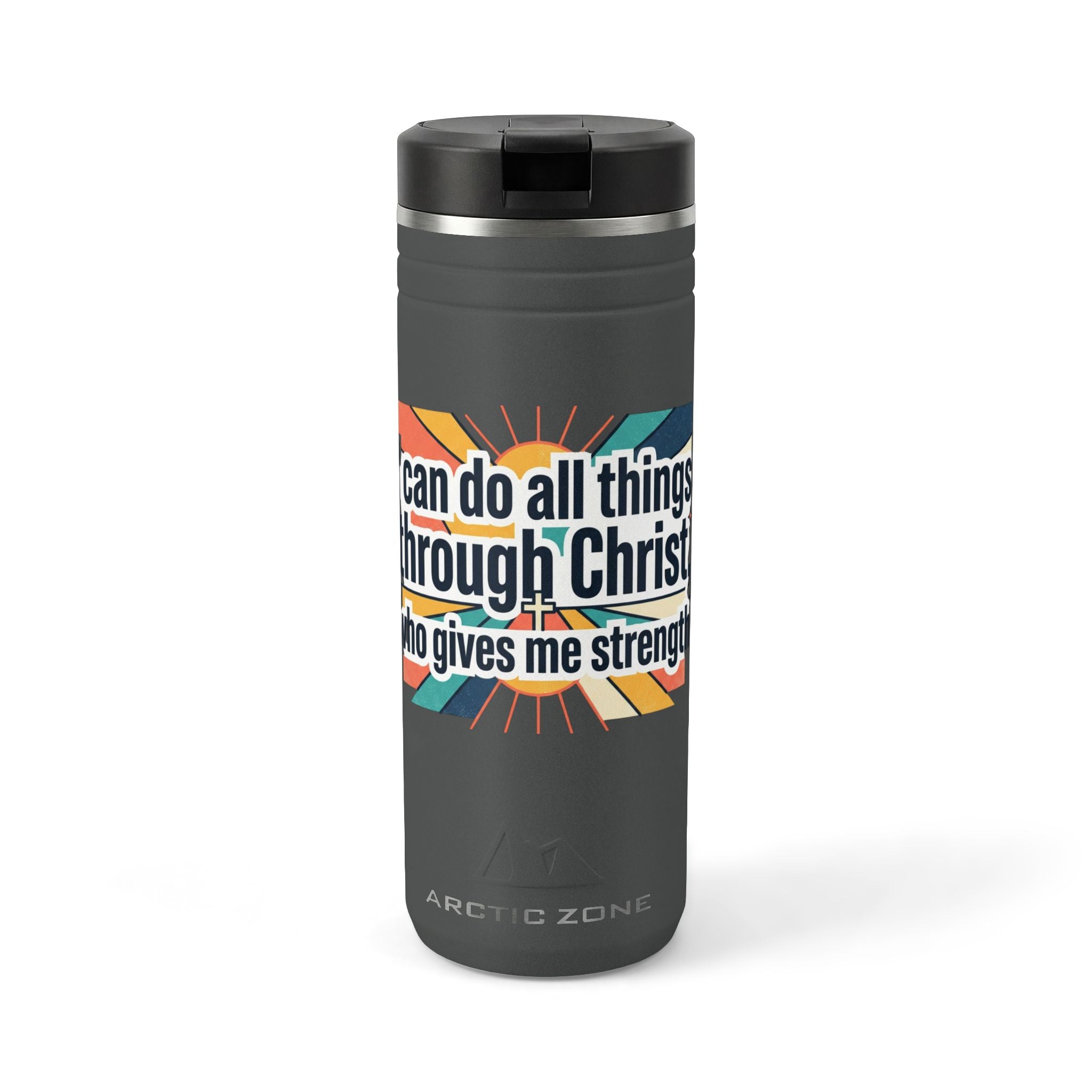 i can do all things emblem tumbler | Stainless steel straw tumbler 24oz