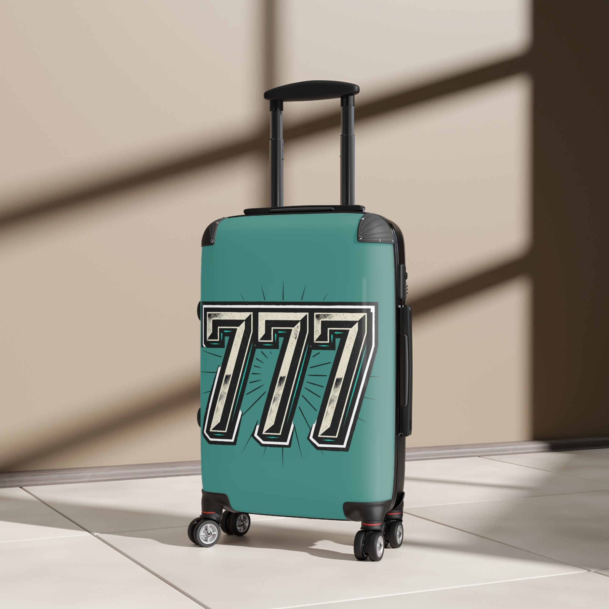777 Travel Suitcase — Retro Casino Jackpot Carry-On