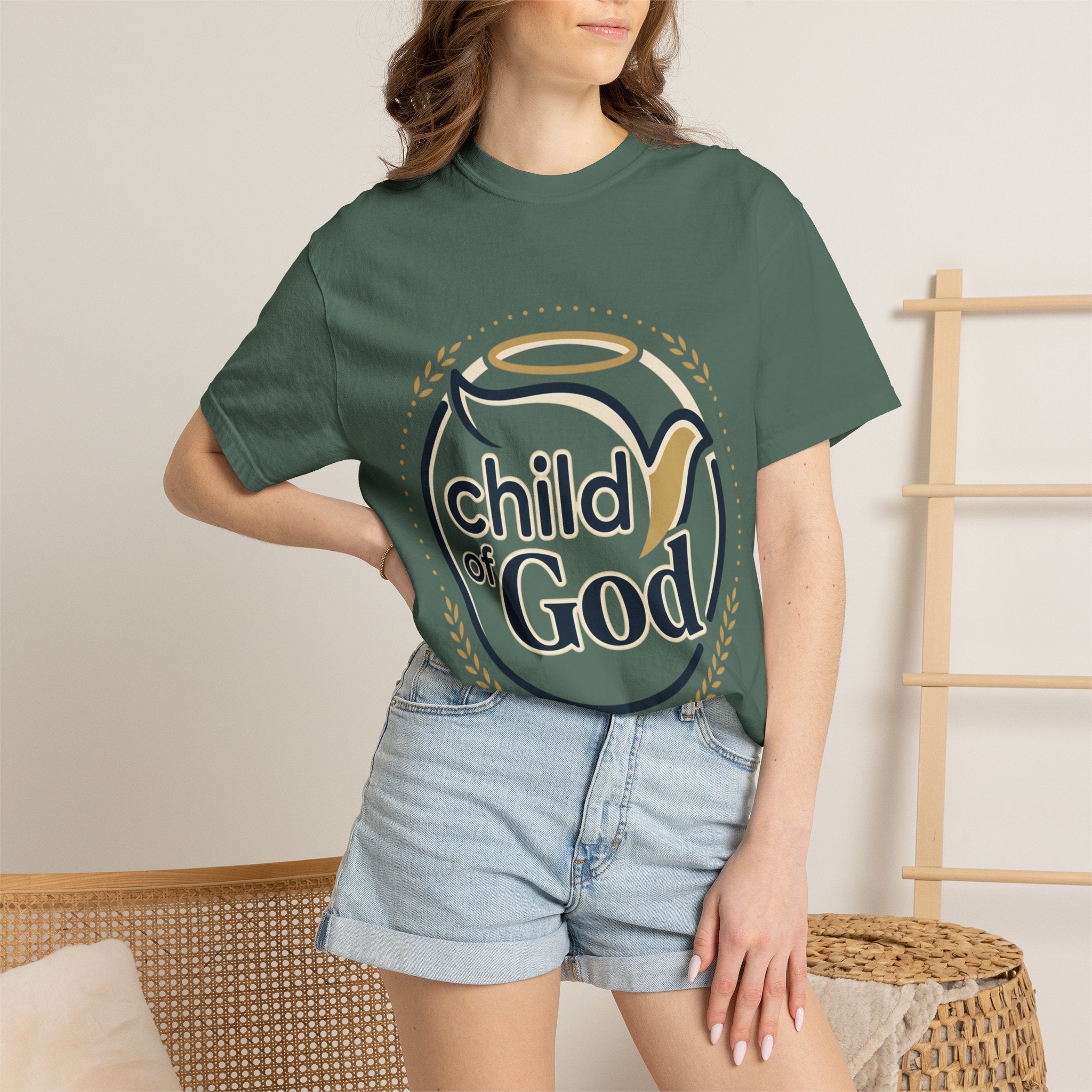 Child of God T‑Shirt — Faith Christian Tee with Dove & Halo