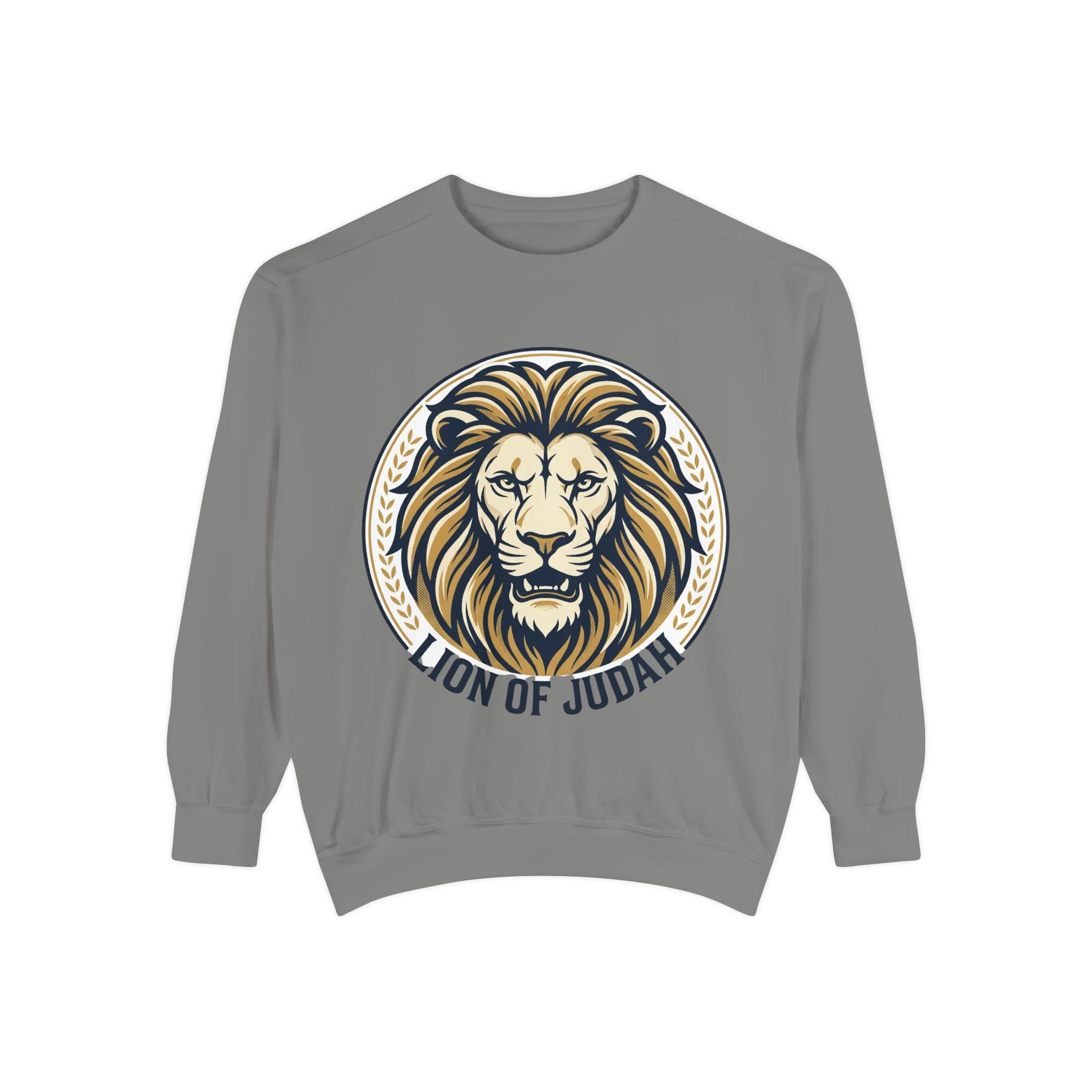 Lion of Judah Sweatshirt — Religious Lion Graphic Crewneck