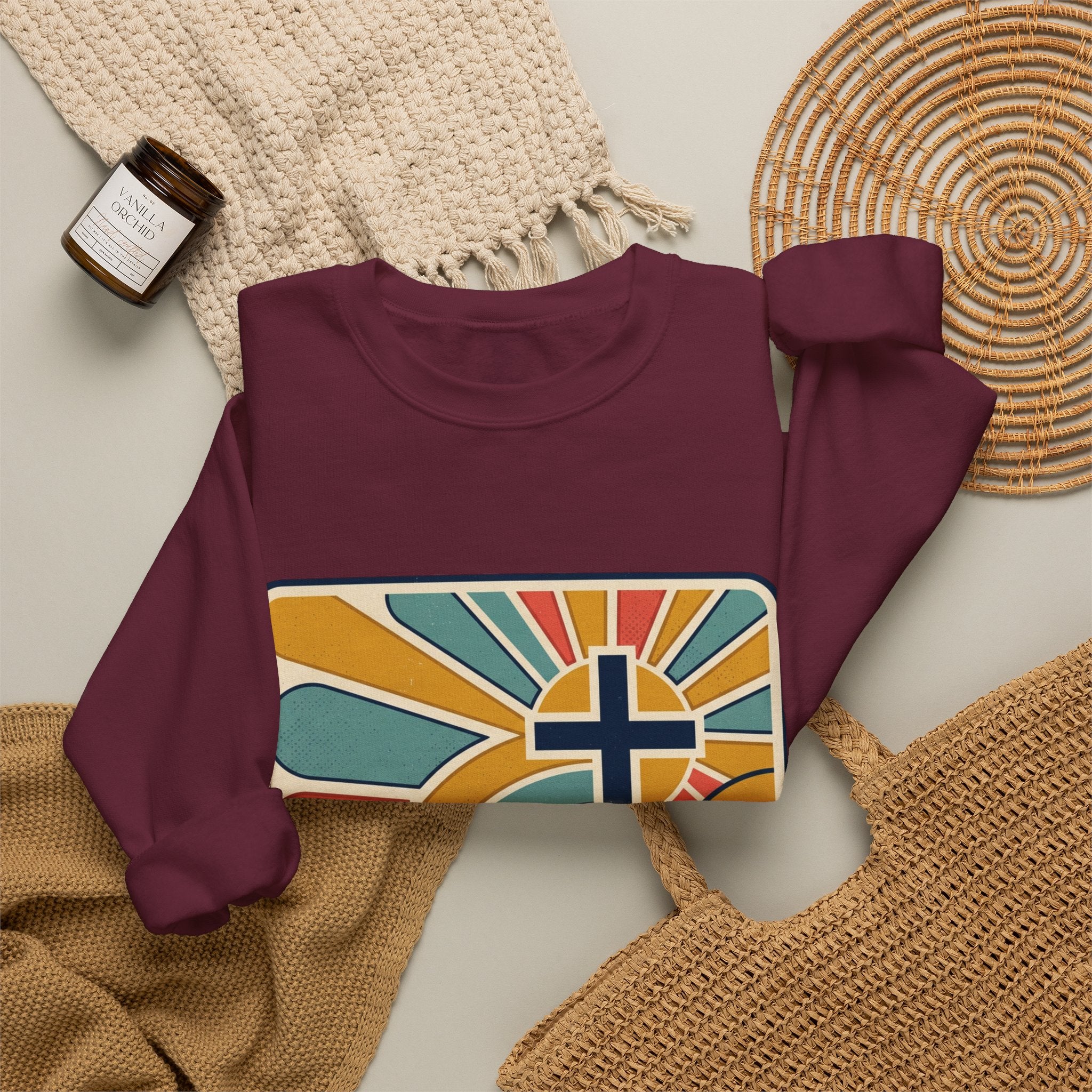 Faith Over Fear Christian Heavy Blend™ Crewneck Sweatshirt
