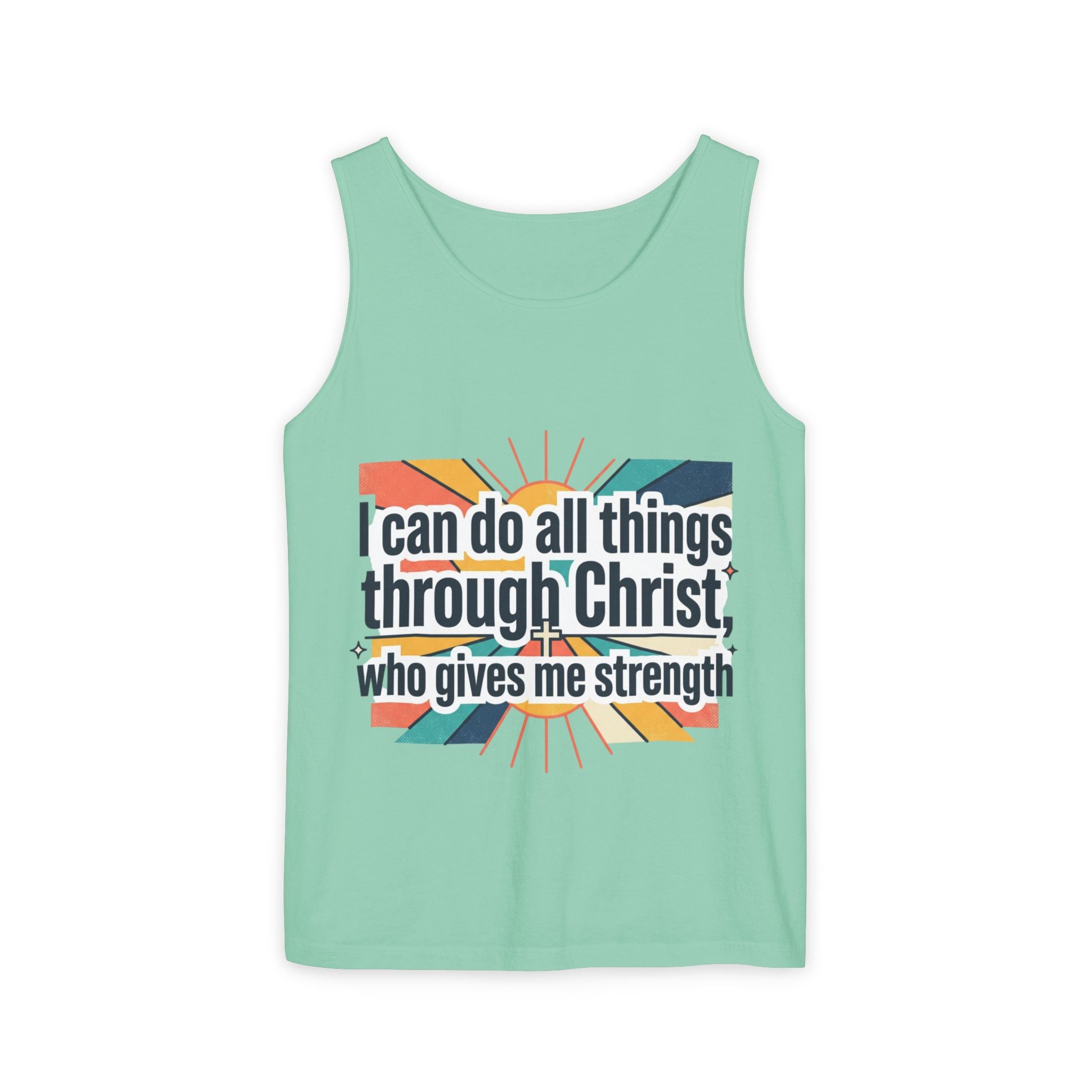 I can do all things tank top | Christian faith apparel