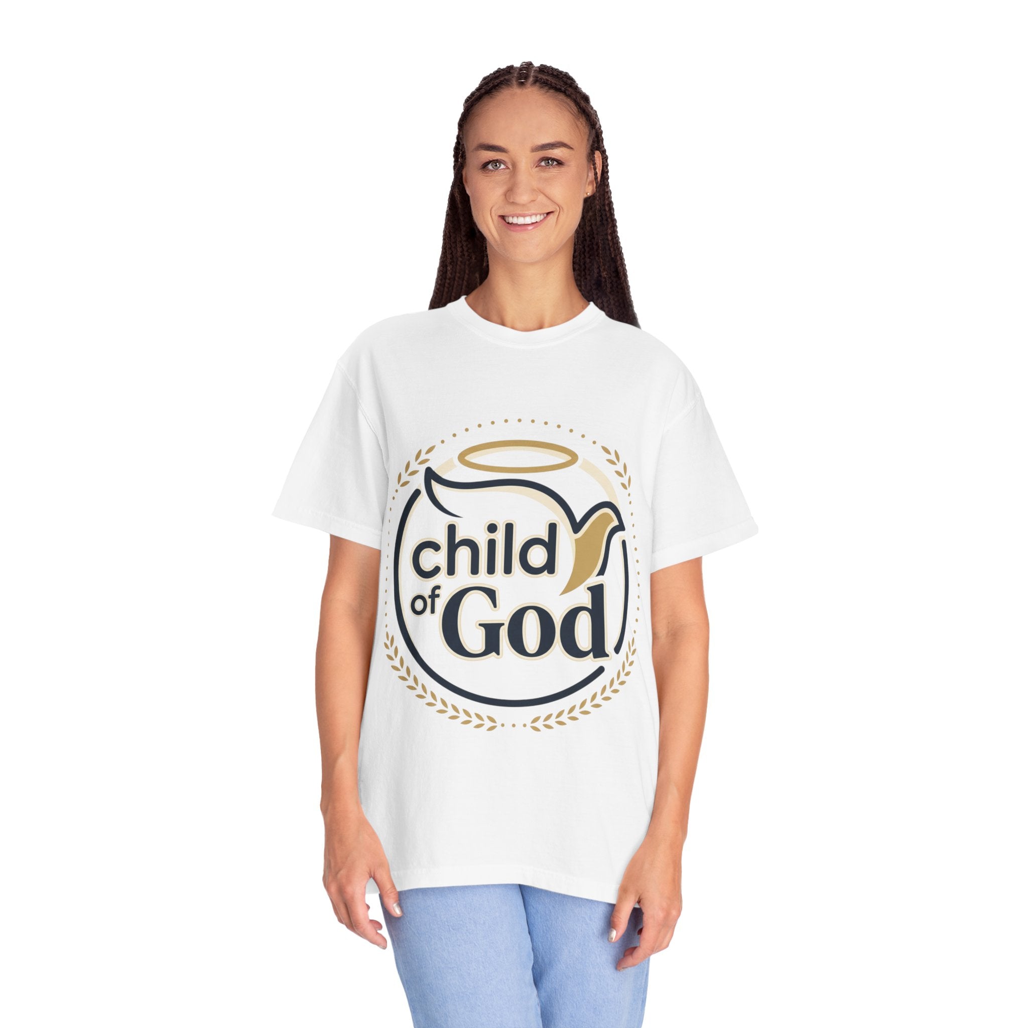 Child of God T‑Shirt — Faith Christian Tee with Dove & Halo