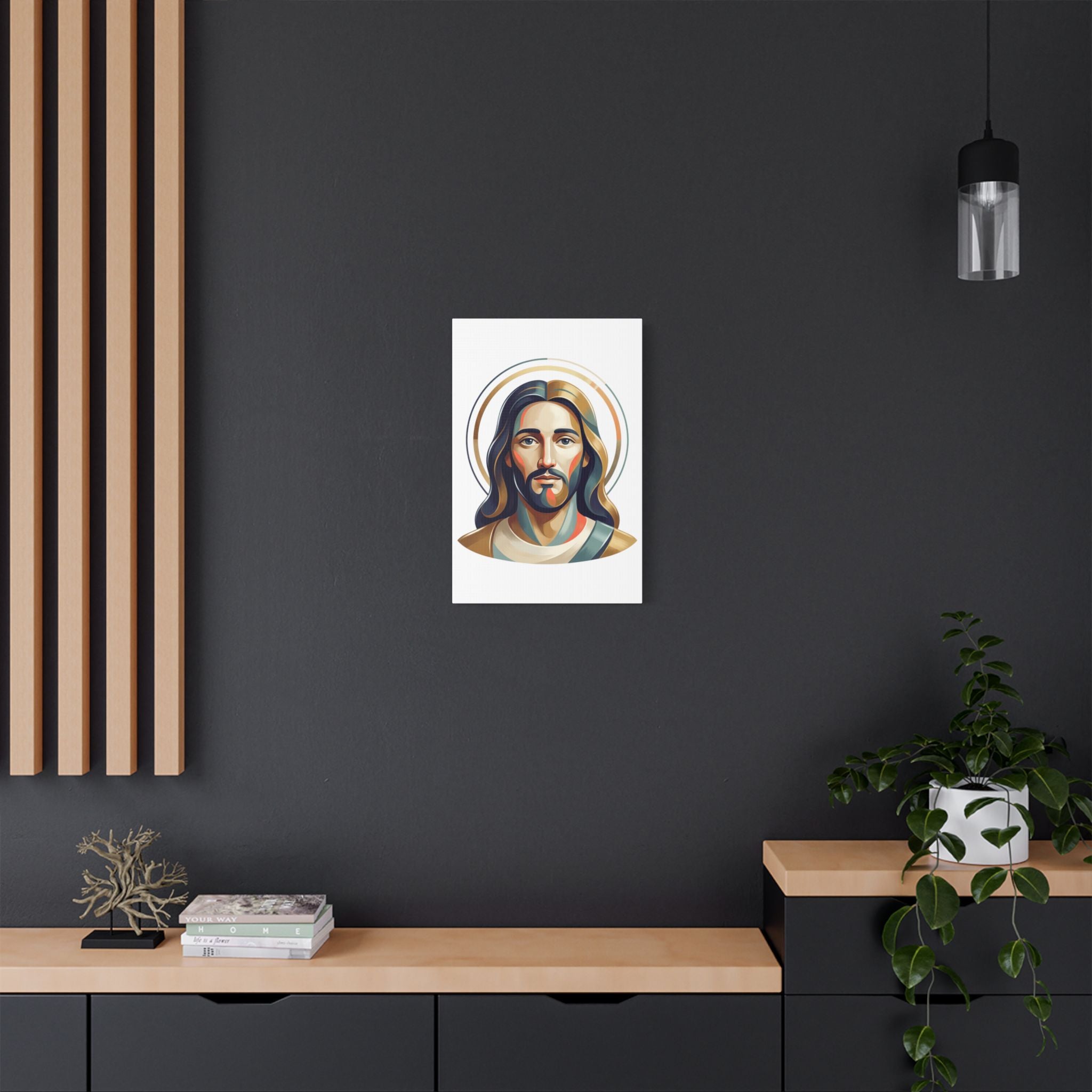 Jesus Portrait Satin Canvas