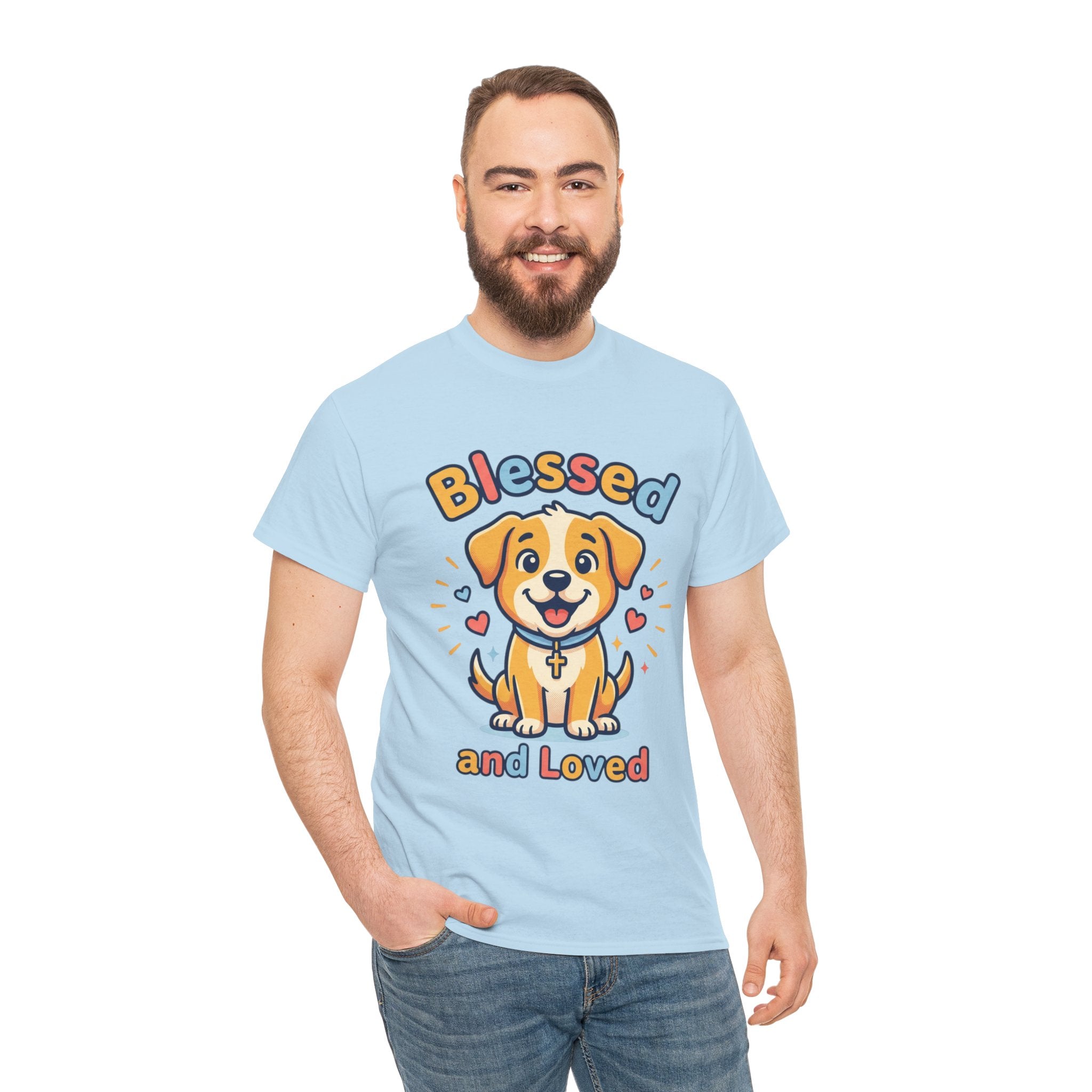 Blessed and Loved Puppy T-Shirt — Cute Dog Graphic Tee for Pet Lovers