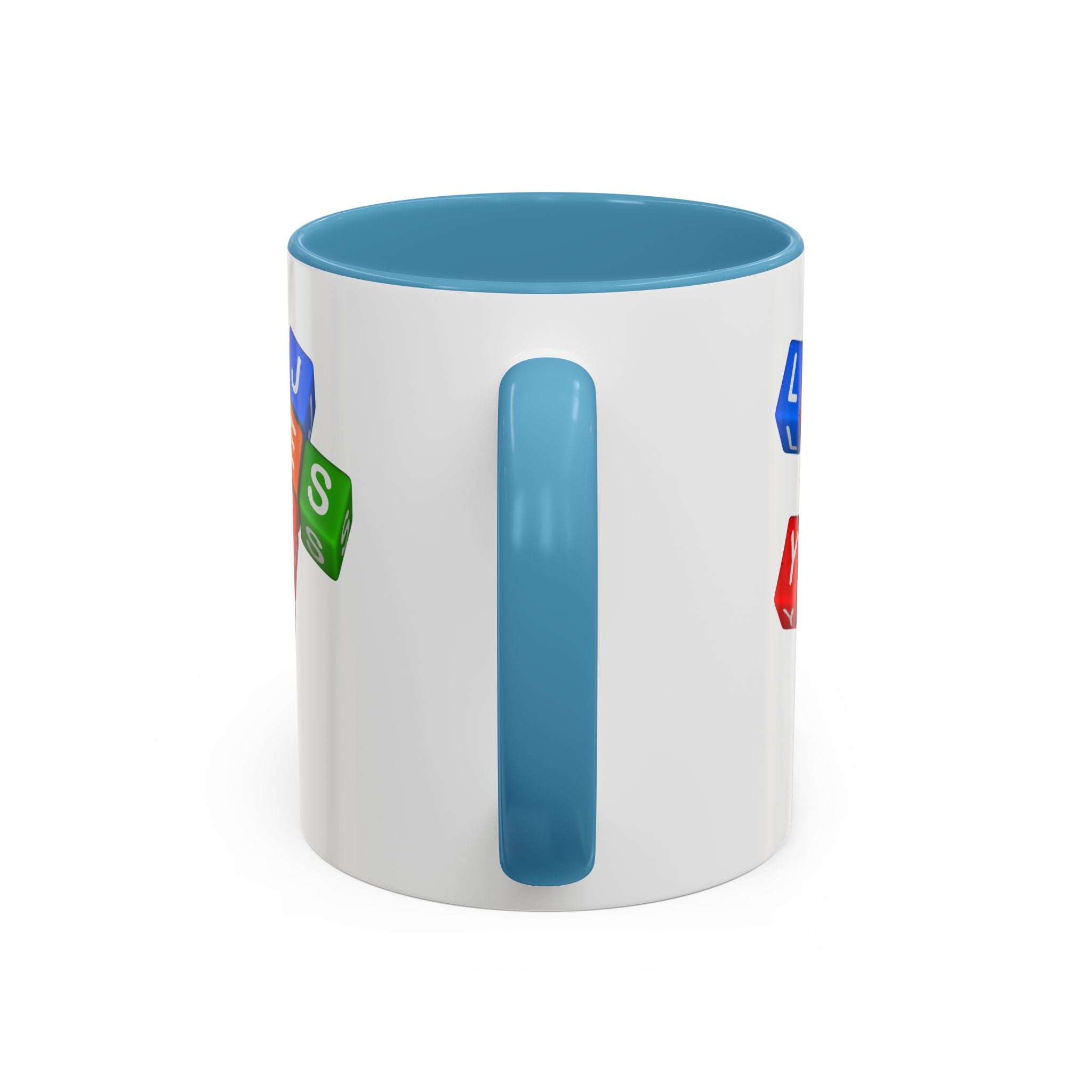 Colorful Letter Blocks 'Jesus Loves You' Mug | Accent Coffee Mug