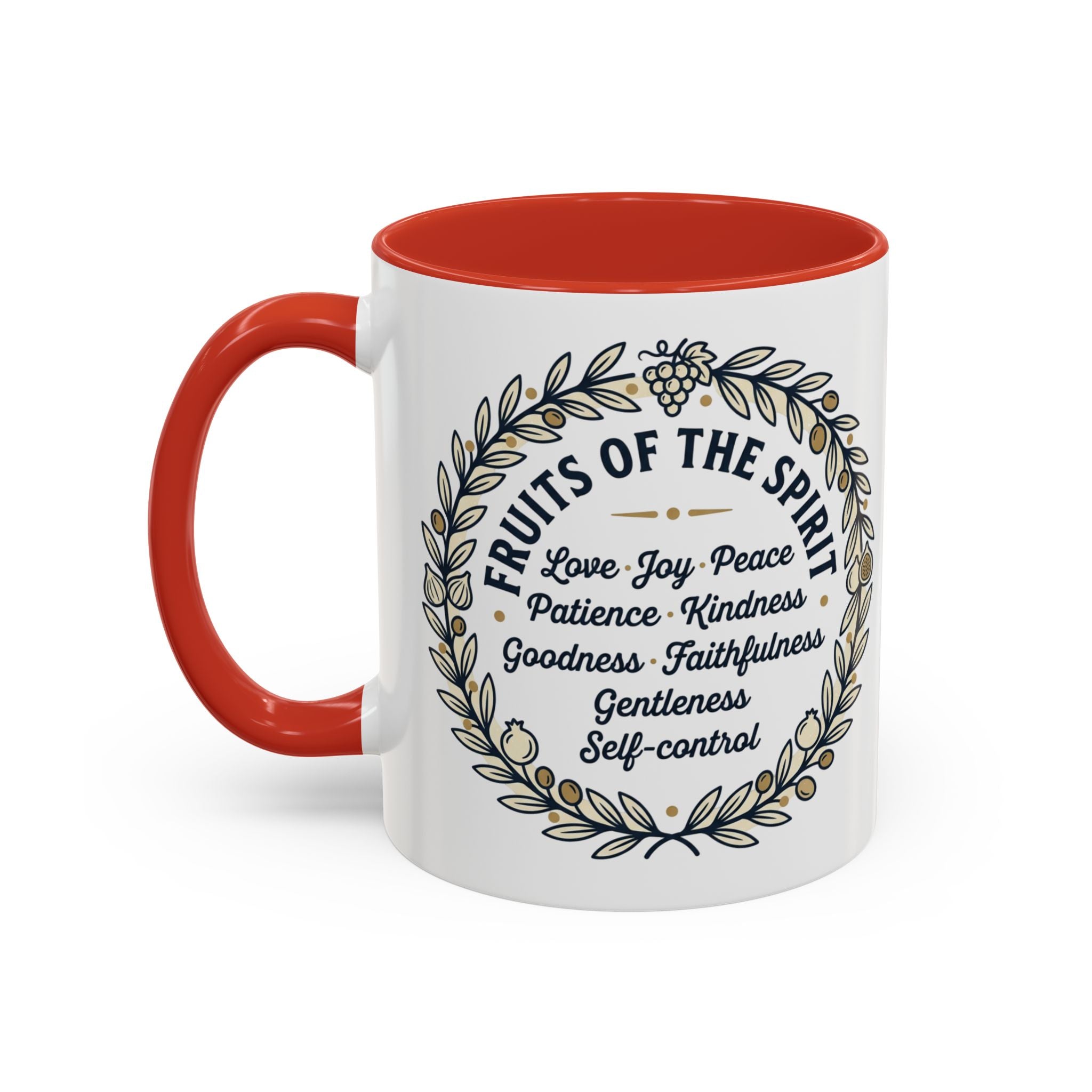 Fruits of the spirit Script Mug | Accent Coffee Mug