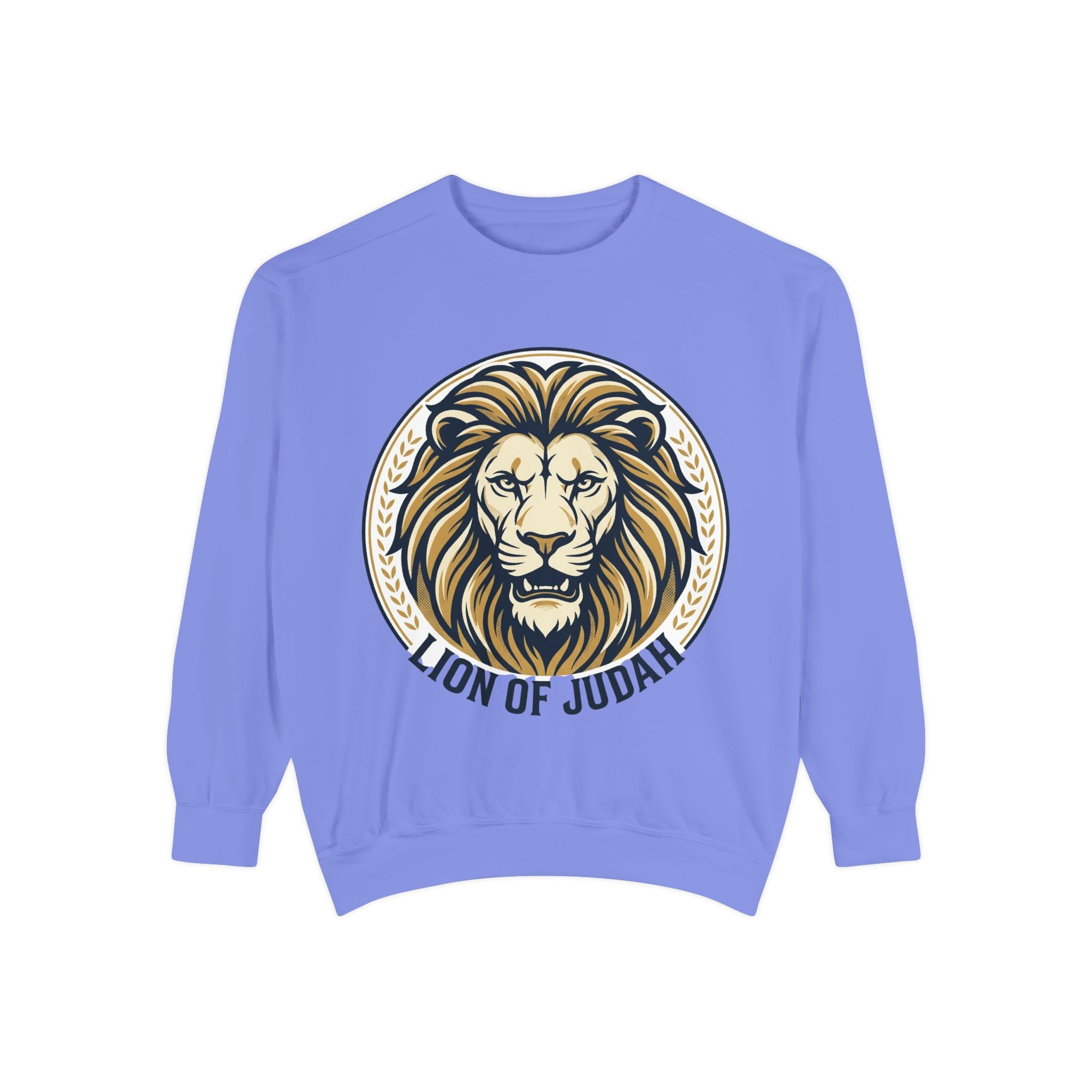 Lion of Judah Sweatshirt — Religious Lion Graphic Crewneck