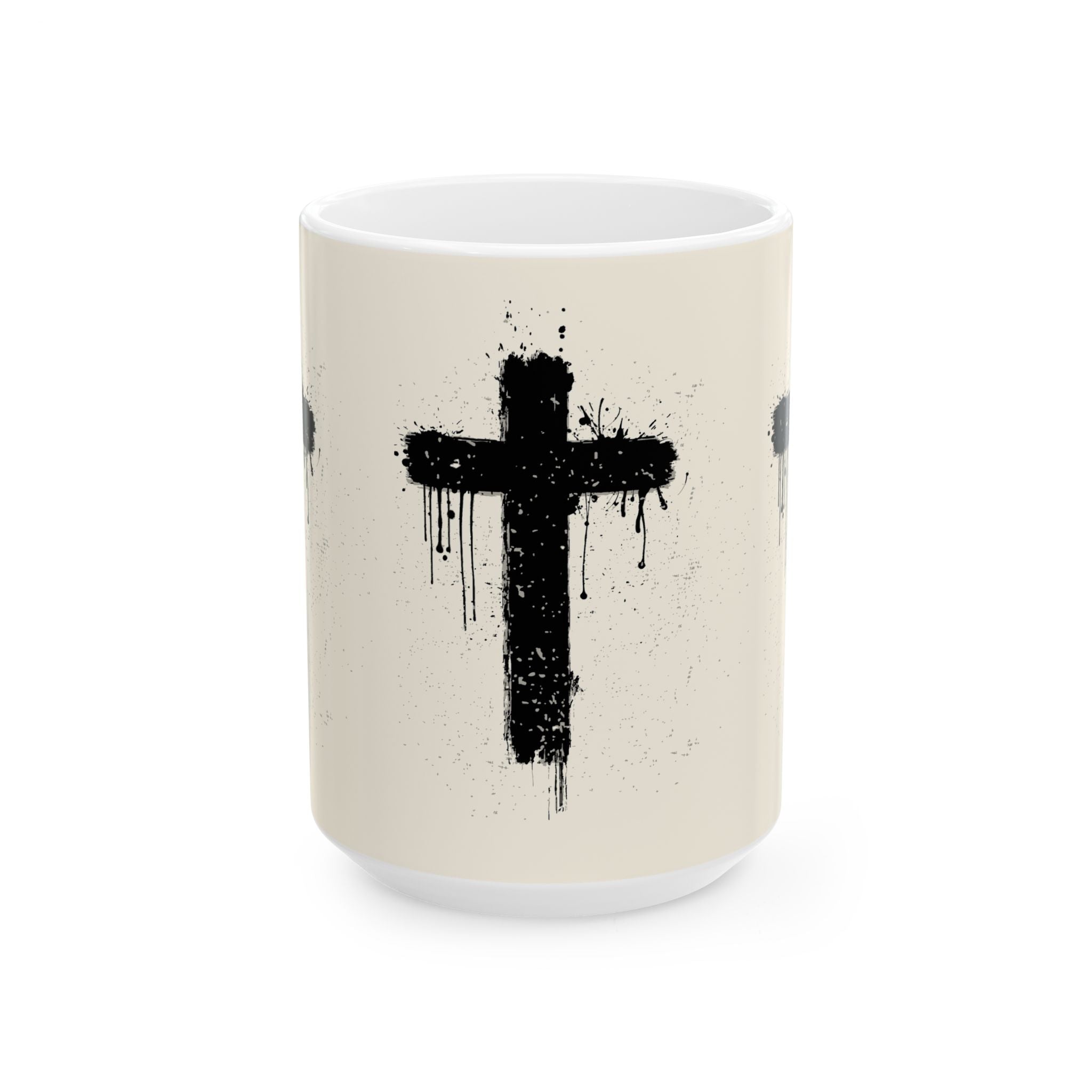 Cross Ceramic Mug, (11oz, 15oz)