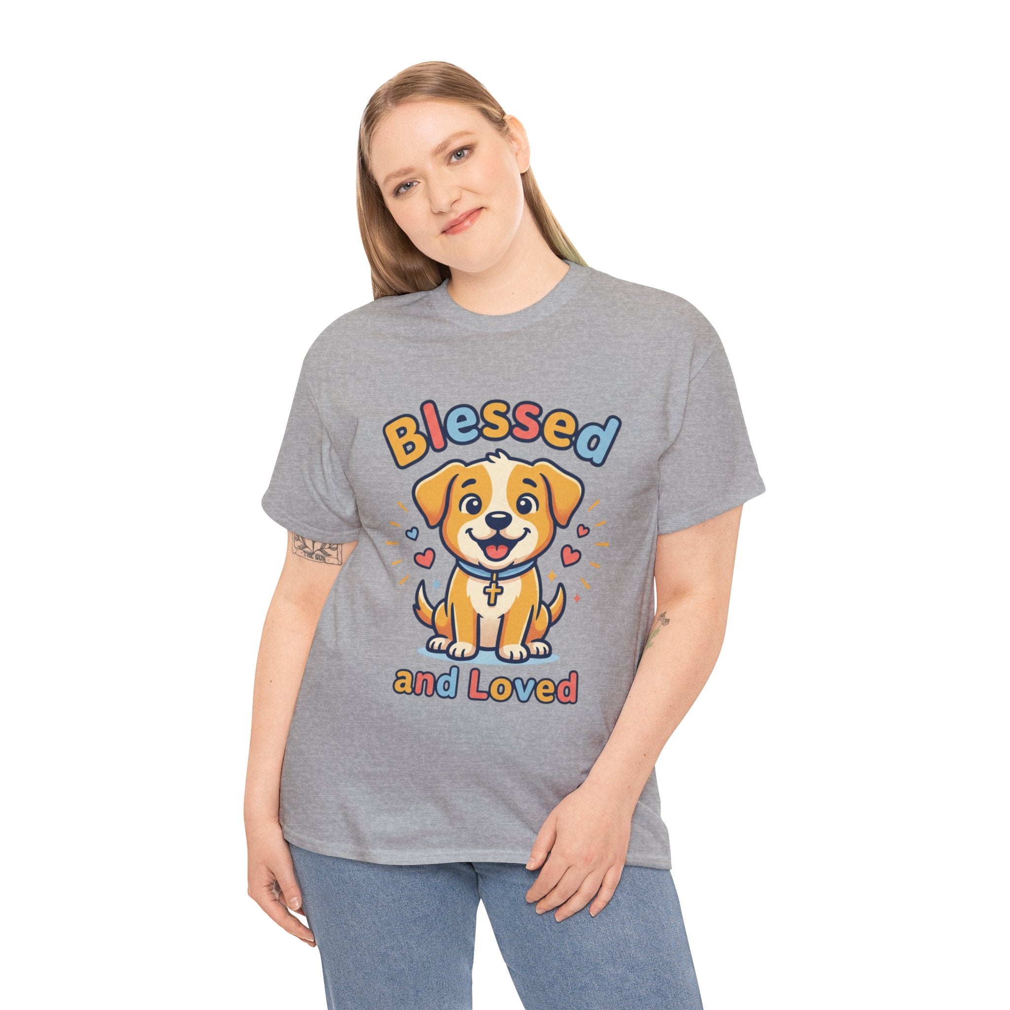 Blessed and Loved Puppy T-Shirt — Cute Dog Graphic Tee for Pet Lovers