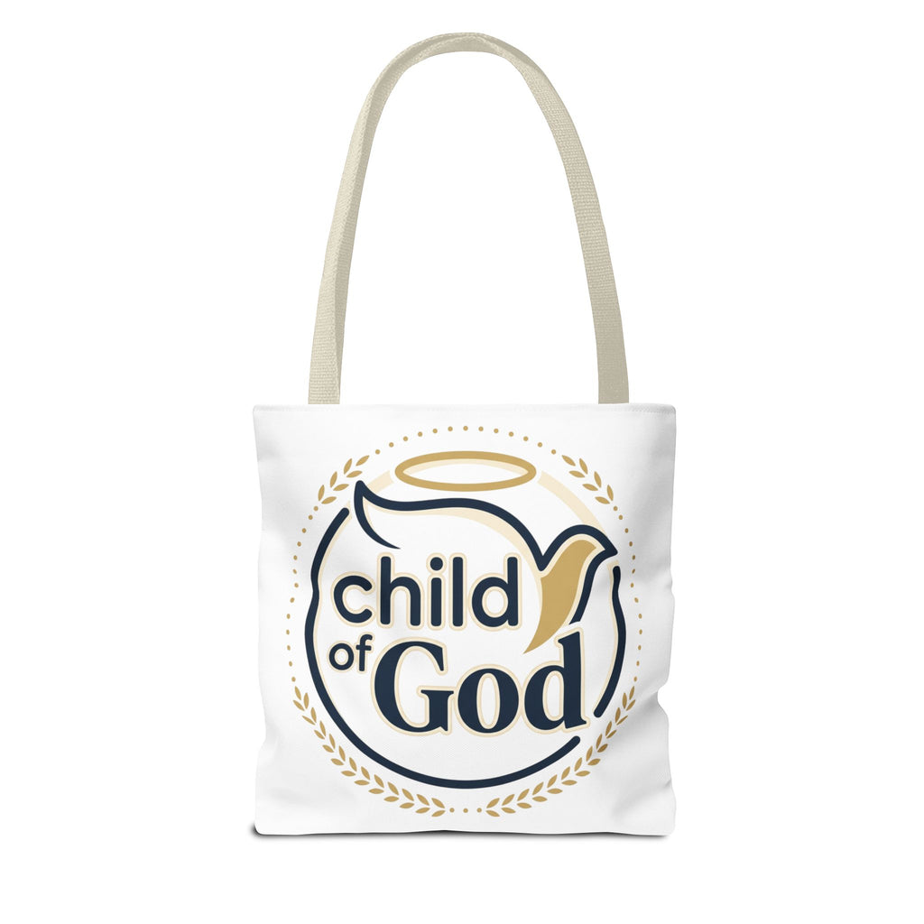 Child of God Tote Bag — All-Over Print Christian Canvas Tote