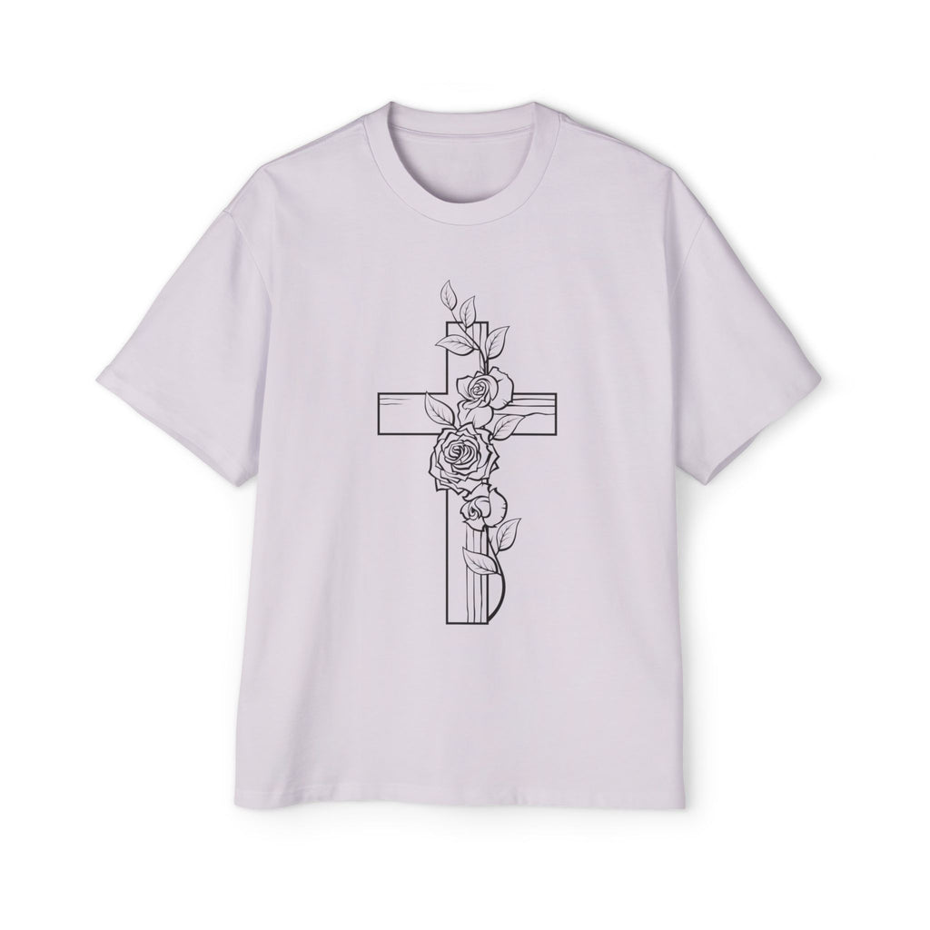 Cross and Rose| Grunge Christian Tee