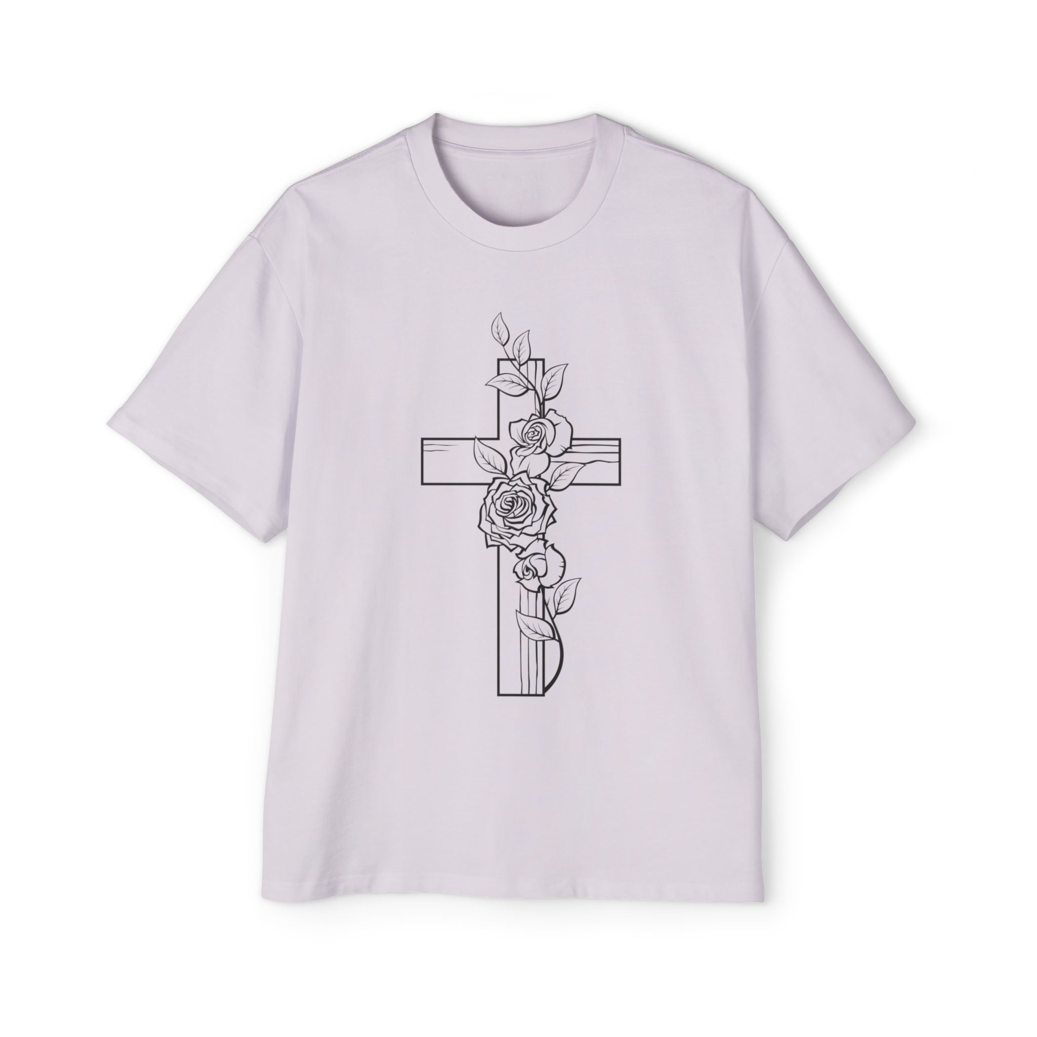 Cross and Rose| Grunge Christian Tee