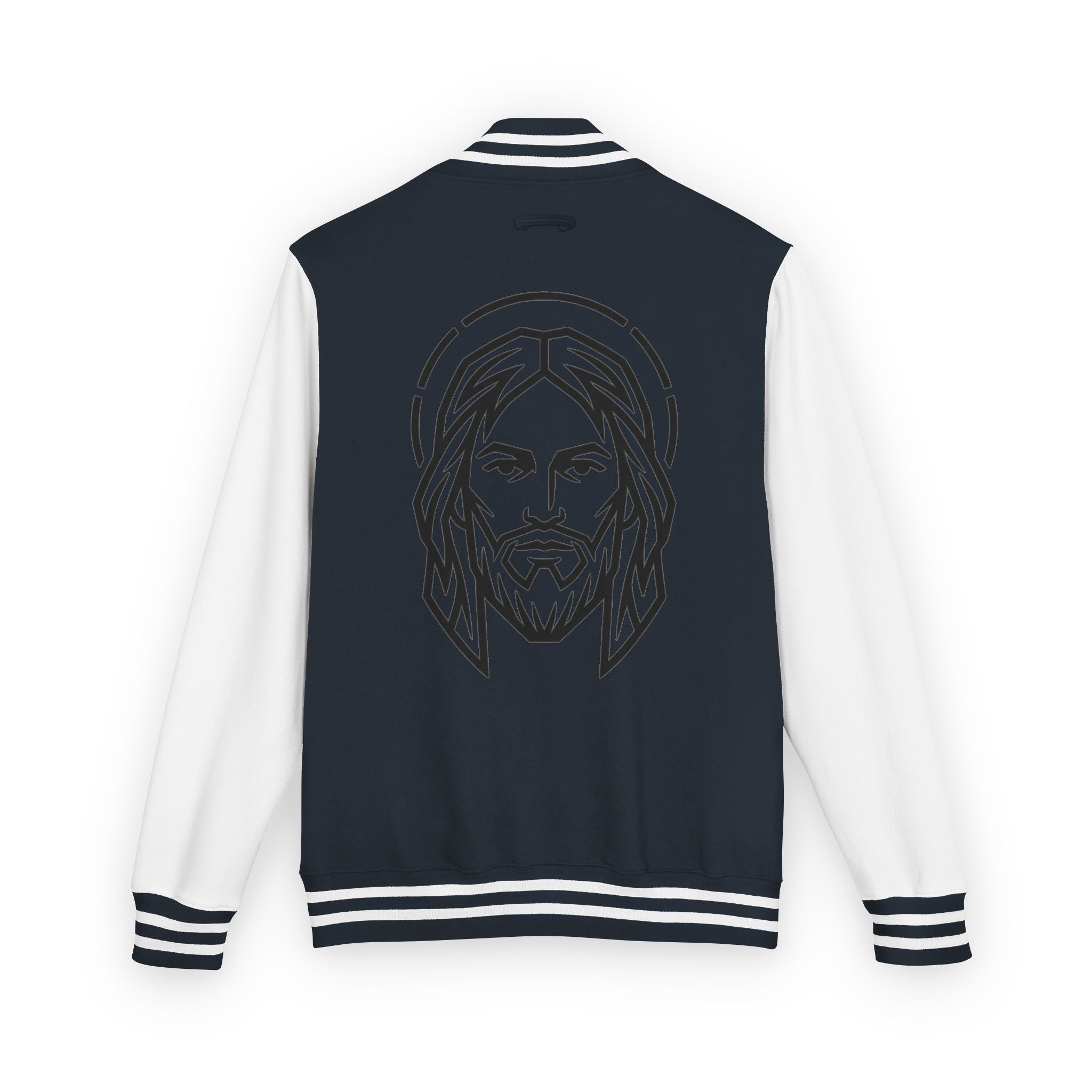 Christ Emblem Letterman Jacket | Red White Varsity