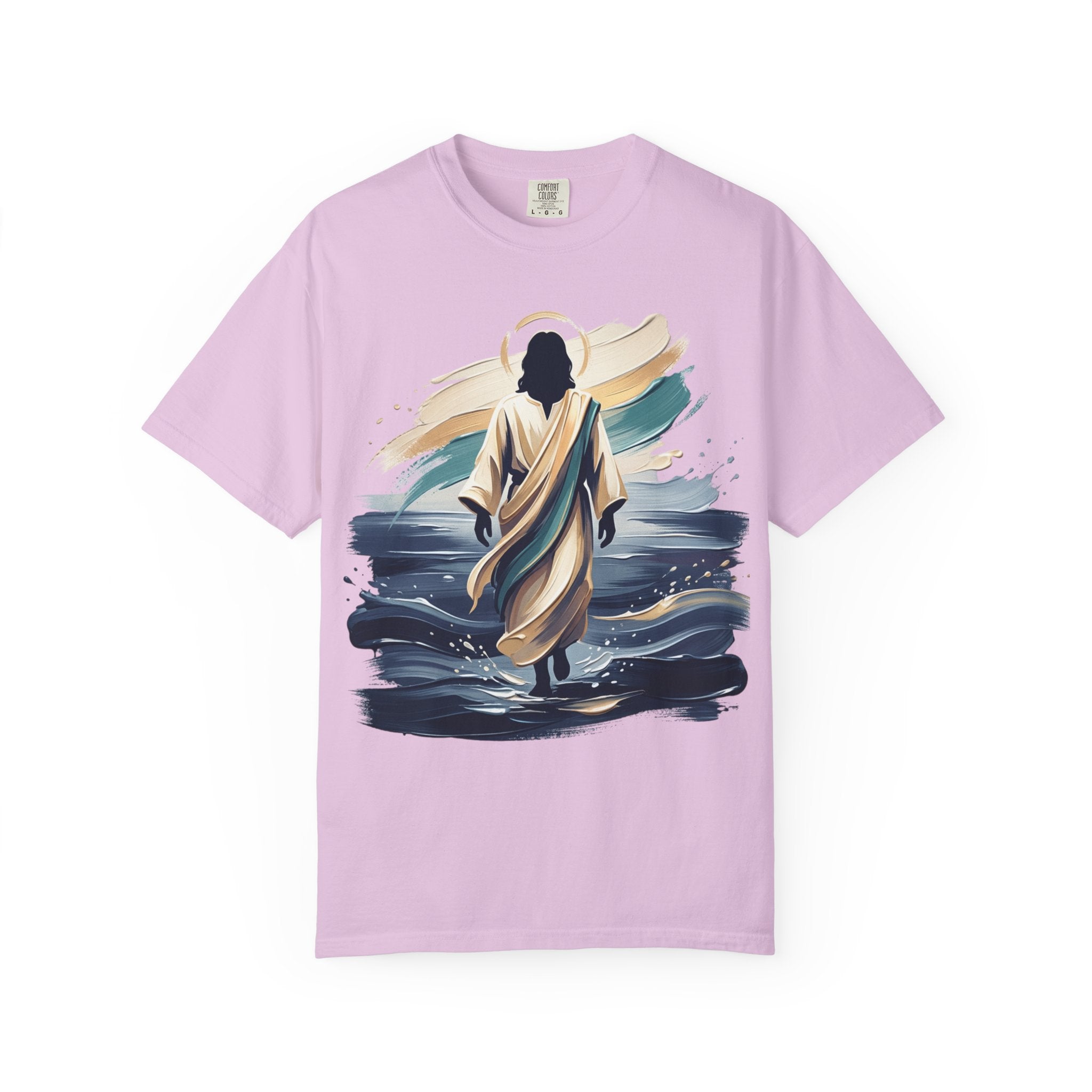 Jesus Walking on Water T-Shirt — Inspirational Christian Faith Tee