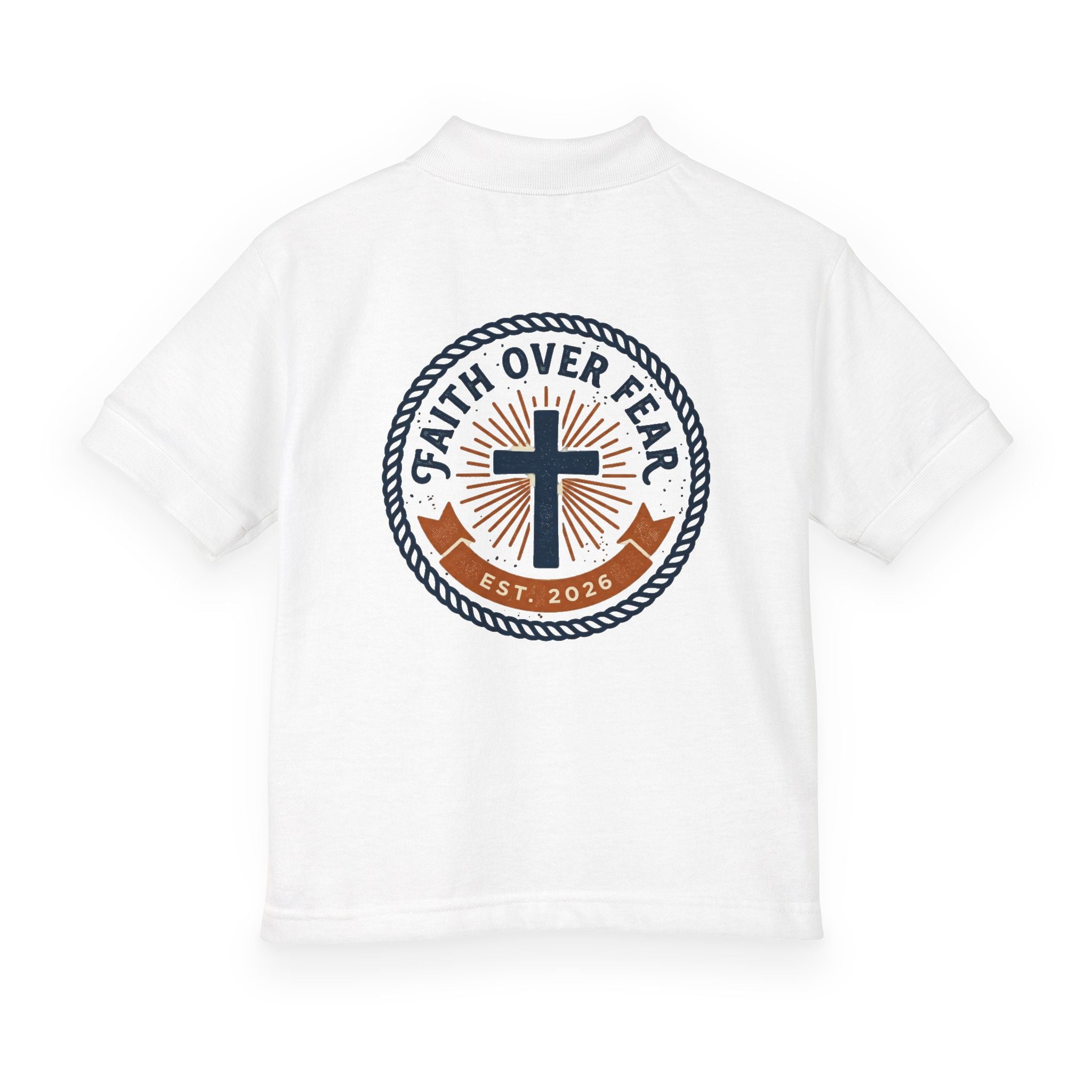 Faith over Fear design Youth Polo