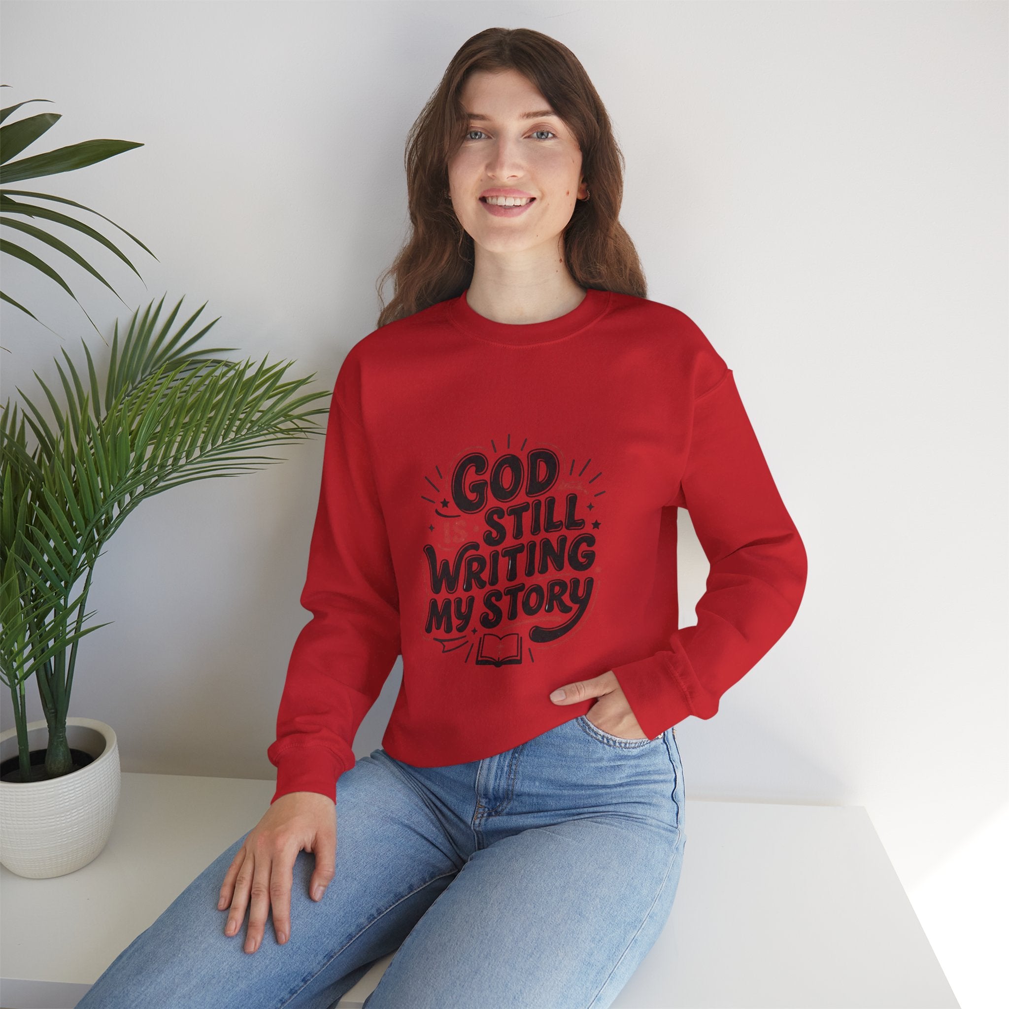 God Is Still Writing My Story Sweatshirt | Christian encouragement, groovy scripture