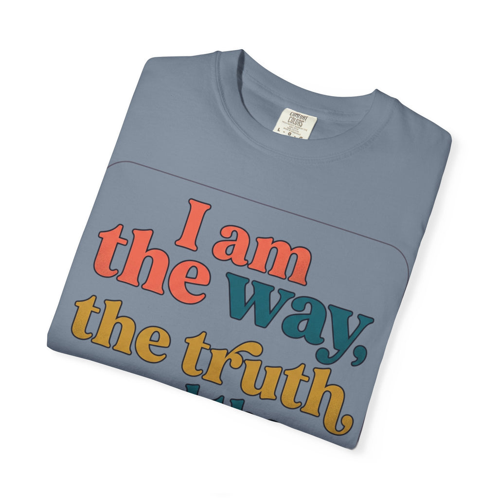 Christian T-Shirt — "I Am the Way, the Truth, and the Life" Retro Scripture Tee (John 14:6)