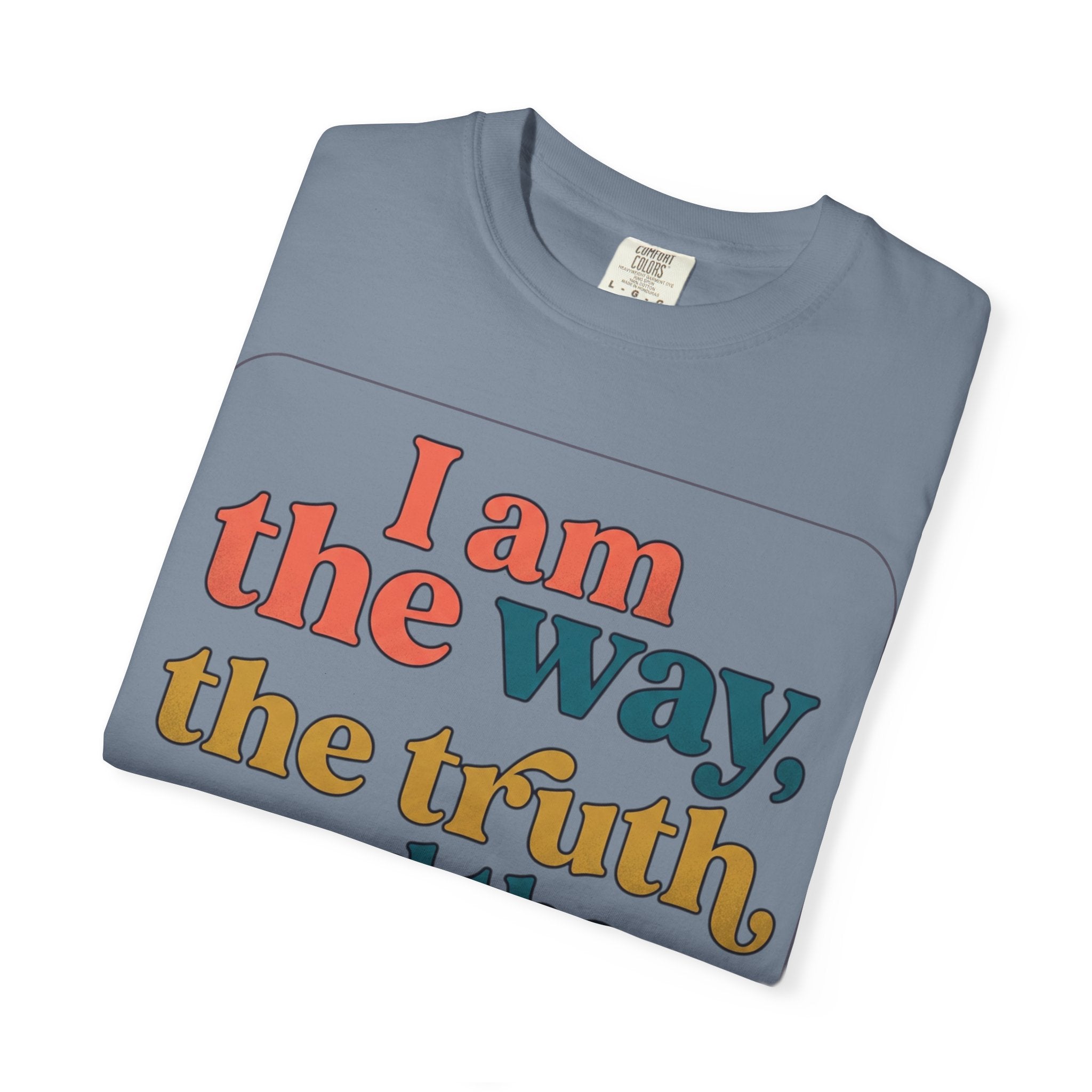 Christian T-Shirt — "I Am the Way, the Truth, and the Life" Retro Scripture Tee (John 14:6)