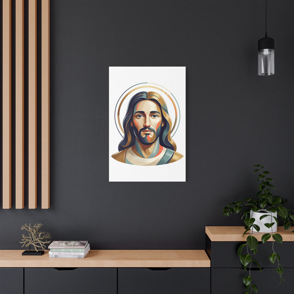 Jesus Portrait Satin Canvas