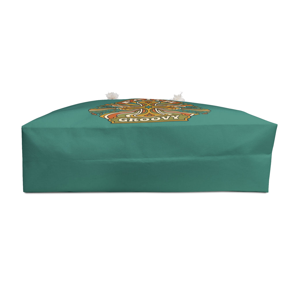 Faith Groovy Weekender Bag | Colorful Christian Travel Tote