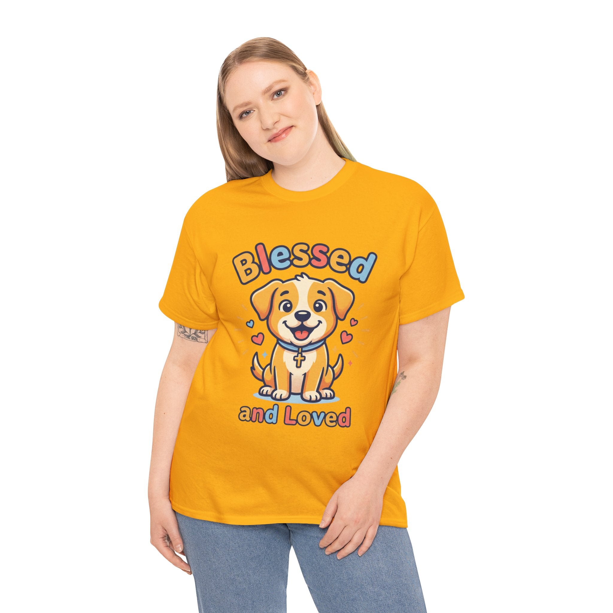 Blessed and Loved Puppy T-Shirt — Cute Dog Graphic Tee for Pet Lovers