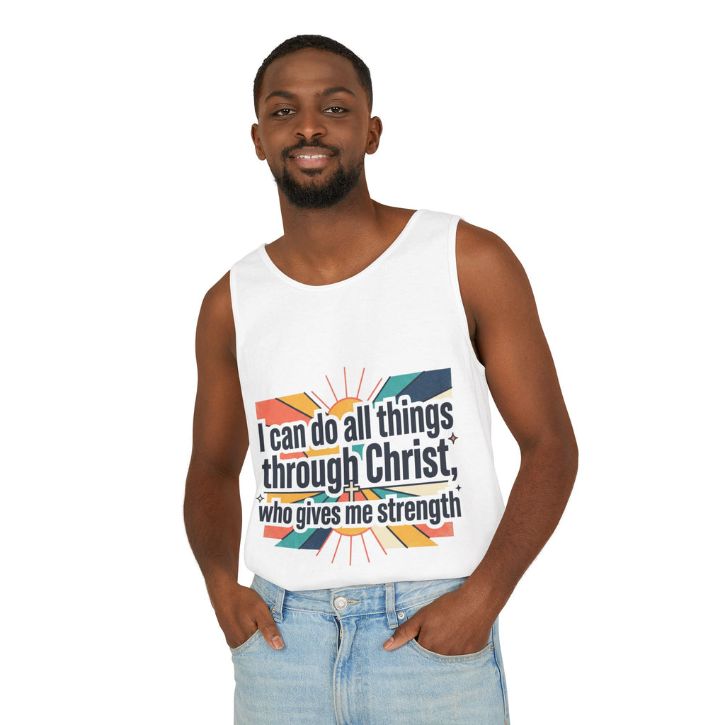 I can do all things tank top | Christian faith apparel