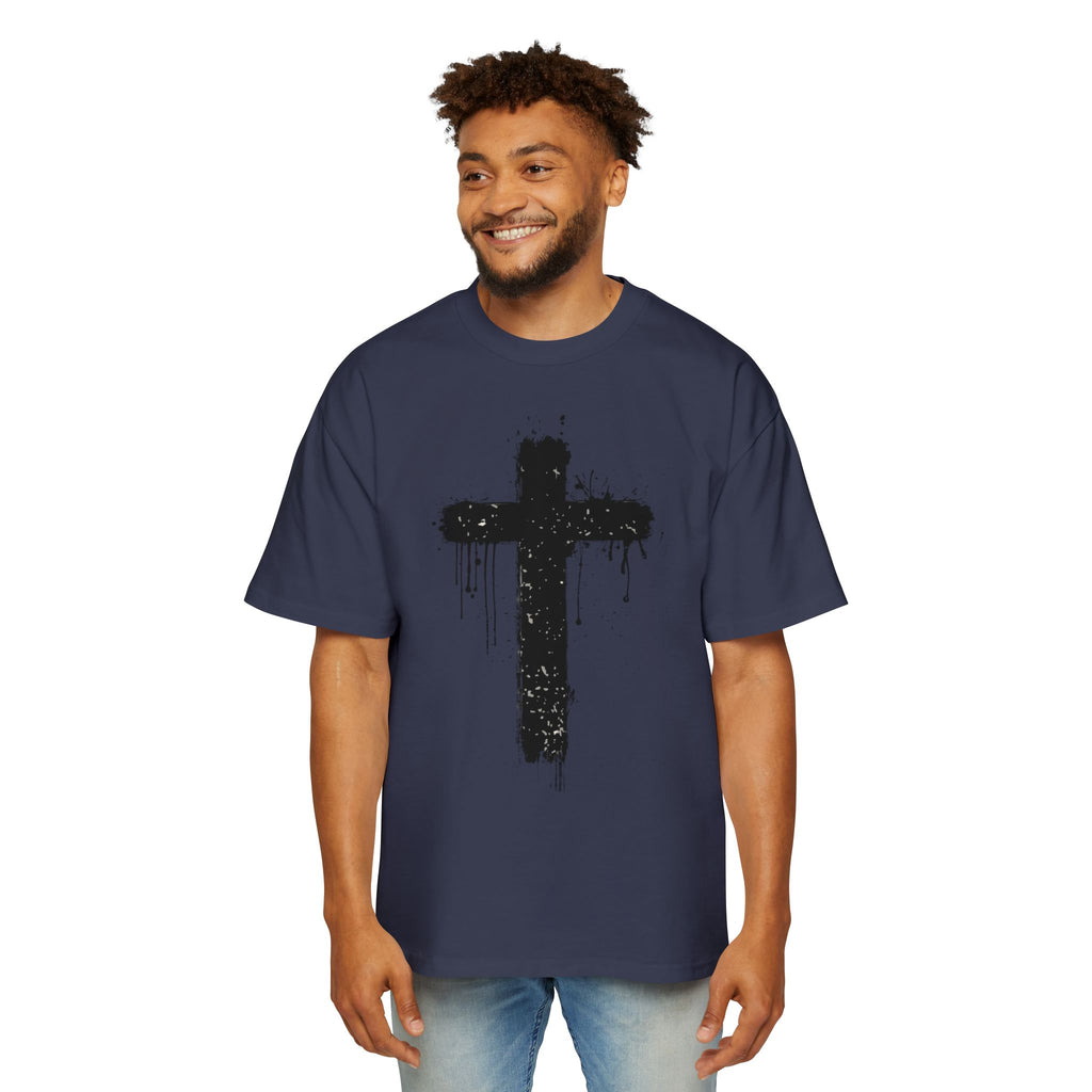 Dripping Paint Cross T-Shirt | Grunge Christian Tee