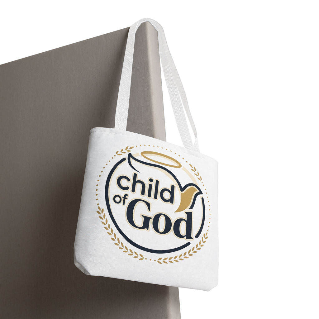 Child of God Tote Bag — All-Over Print Christian Canvas Tote