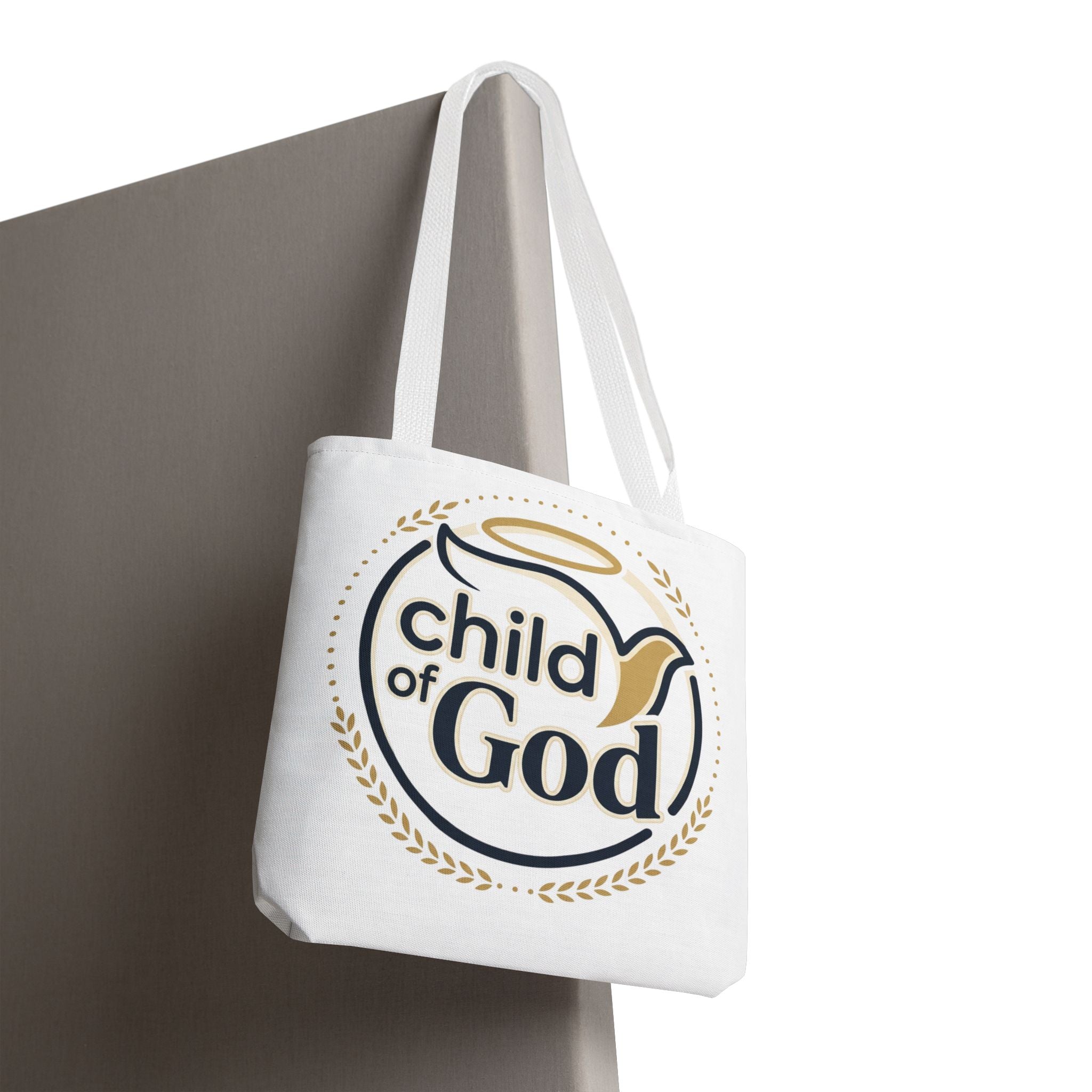 Child of God Tote Bag — All-Over Print Christian Canvas Tote