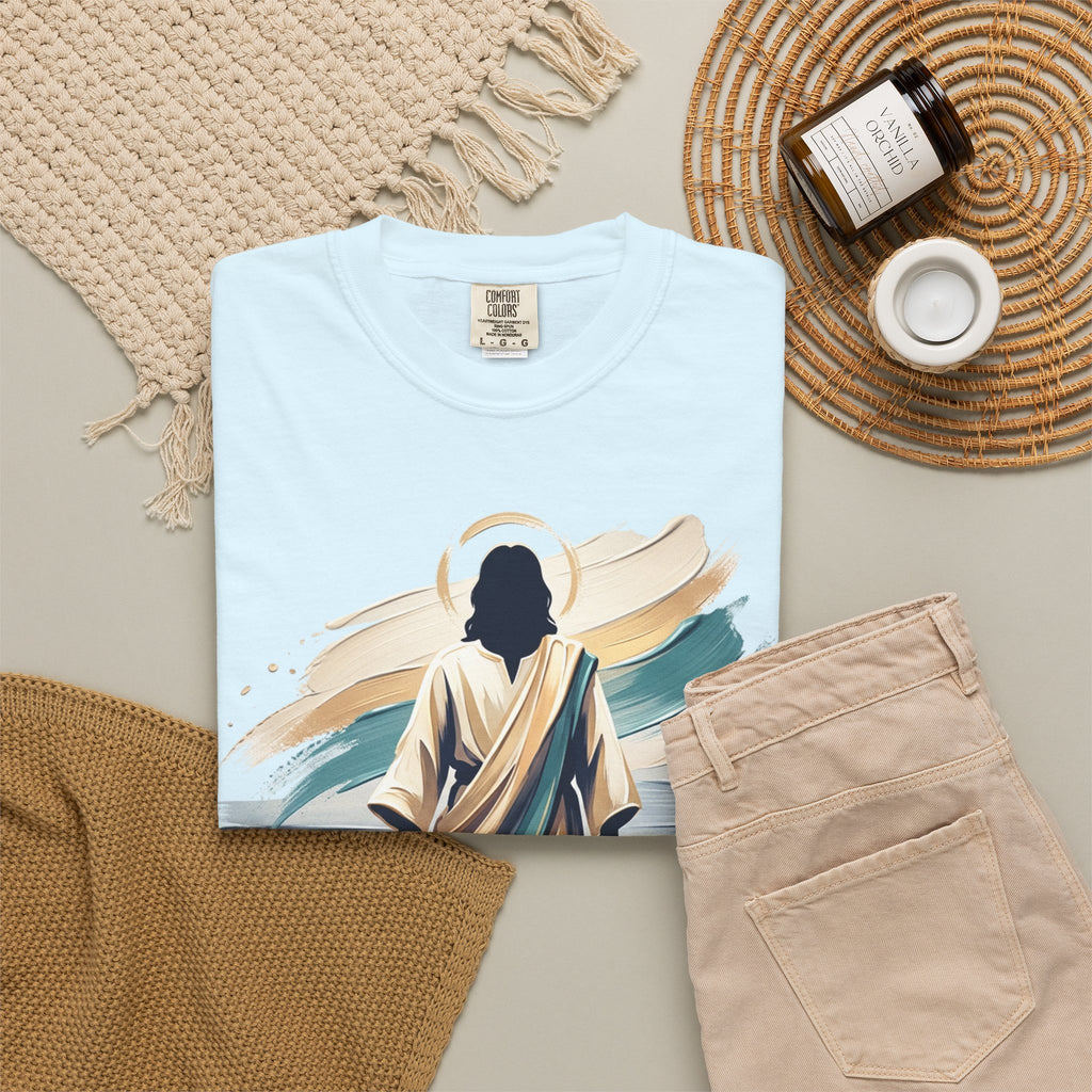 Jesus Walking on Water T-Shirt — Inspirational Christian Faith Tee